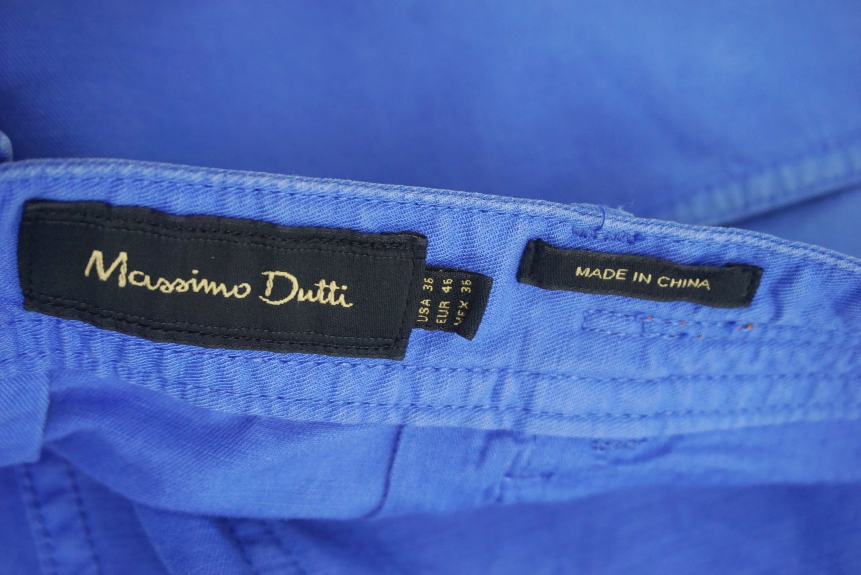 Massimo Dutti Mossimo Pants Size W36xL34 Straight Leg Blue Trousers Size US 36 / EU 52 - 12 Thumbnail