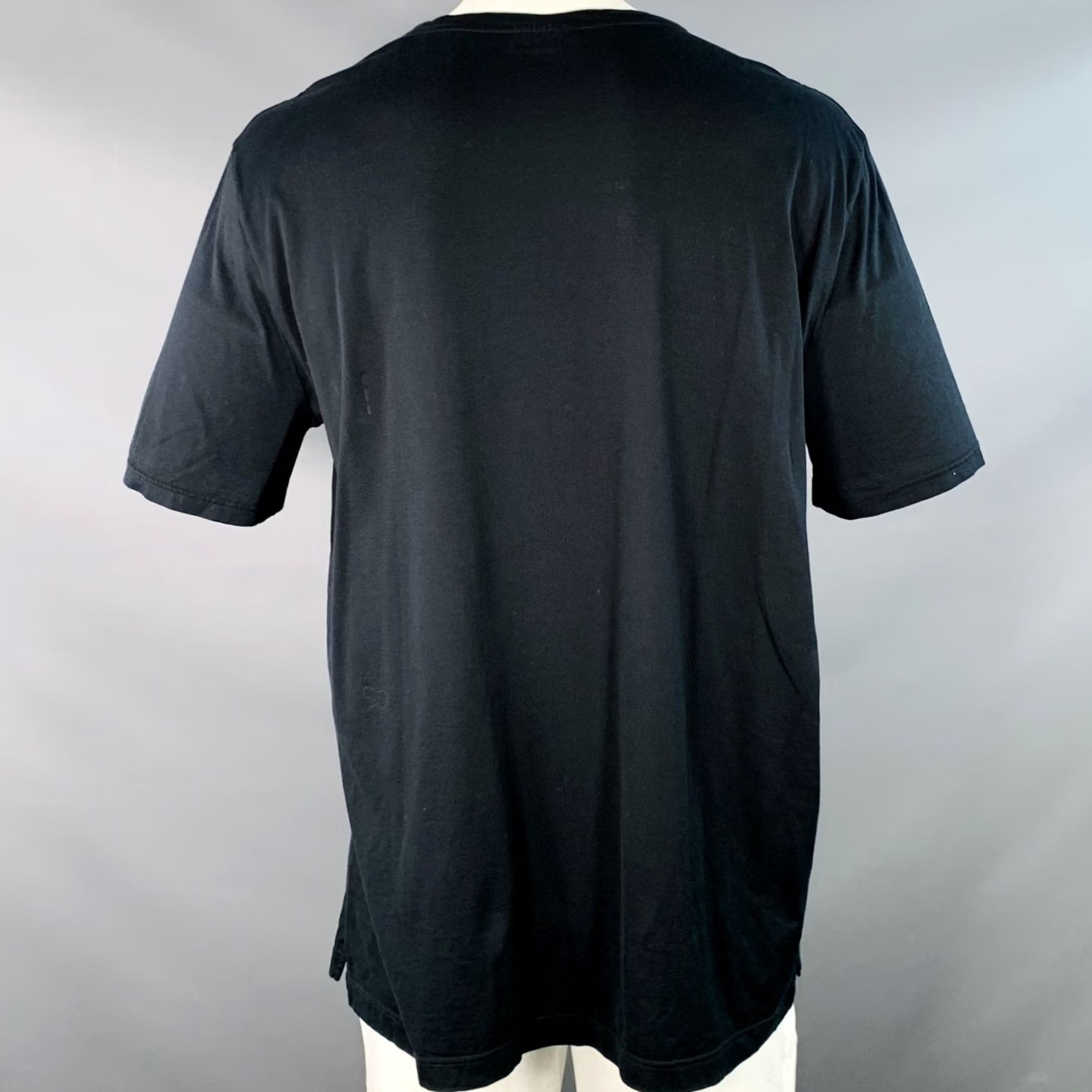 Lanvin LANVIN Size XXXL Black White Line Drawing Cotton Crew Neck Shirt Size US XXL / EU 58 / 5 - 4 Thumbnail