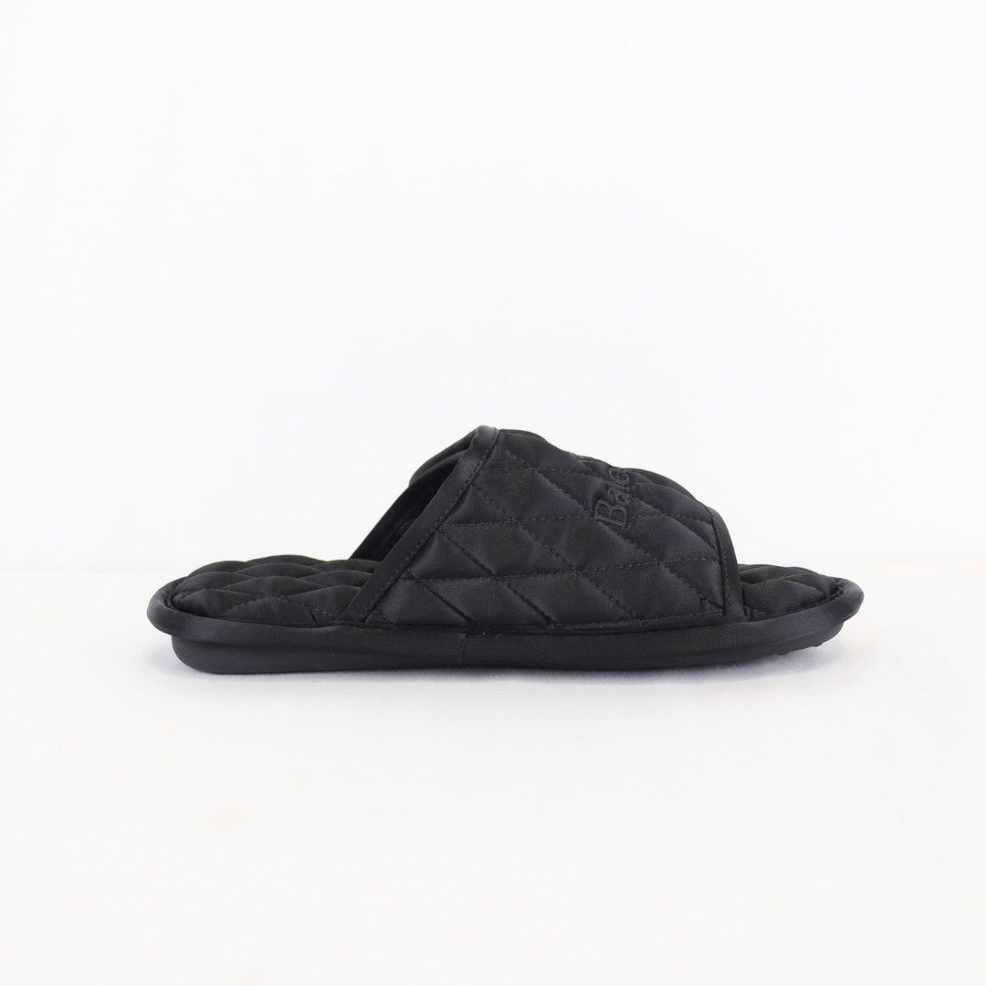 Balenciaga o1rshd1 Quilted Satin Hotel Artw Home Slide in Black Size US 6 / EU 39 - 5 Thumbnail