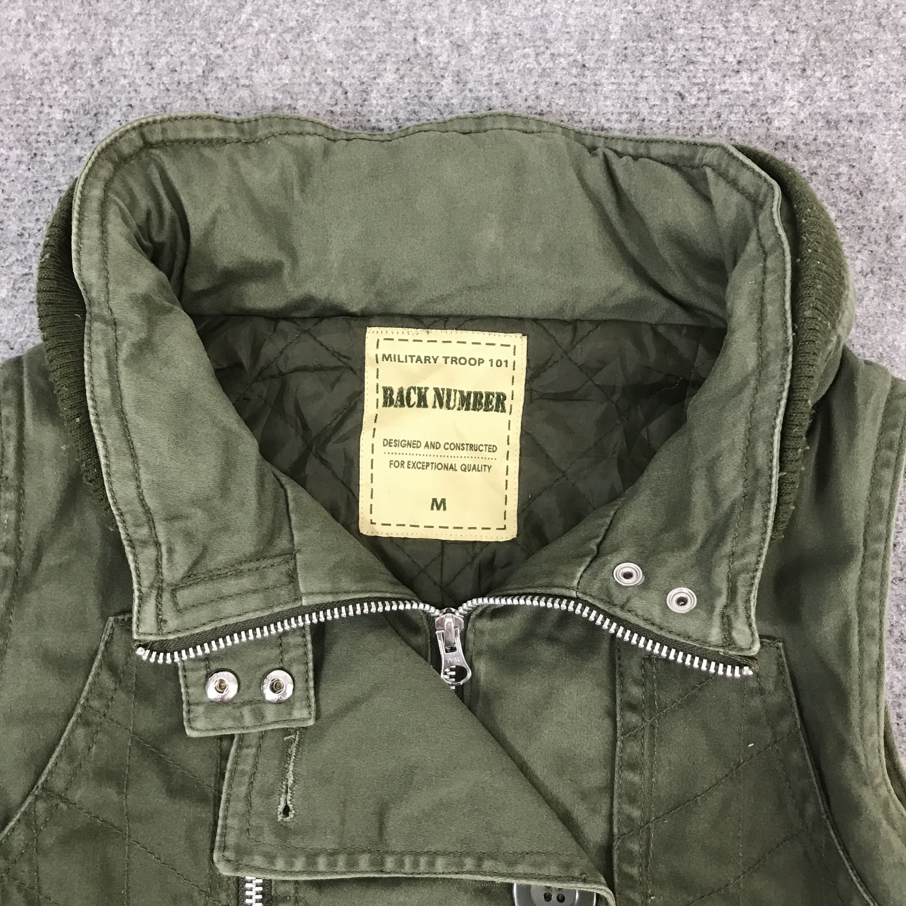 Japanese Brand BACK NUMBER MILITARY TROOP BONO VEST K64B13 Size US M / EU 48-50 / 2 - 6 Thumbnail