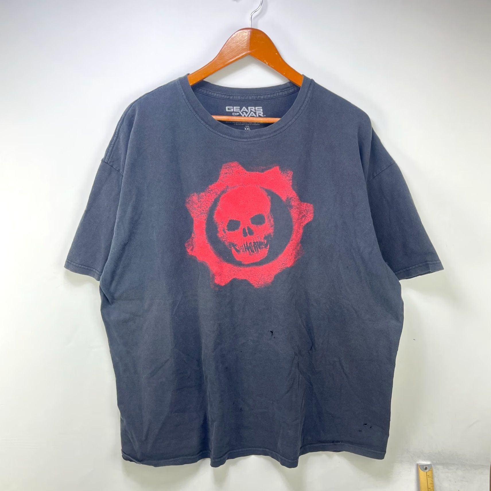 Adidas VINTAGE Gears Of War Xbox 360 Game T Shirt 2XL Adidas Cotton Black Short Sleeve Crew Neck Mens Tee Size US XXL / EU 58 / 5 - 2 Thumbnail