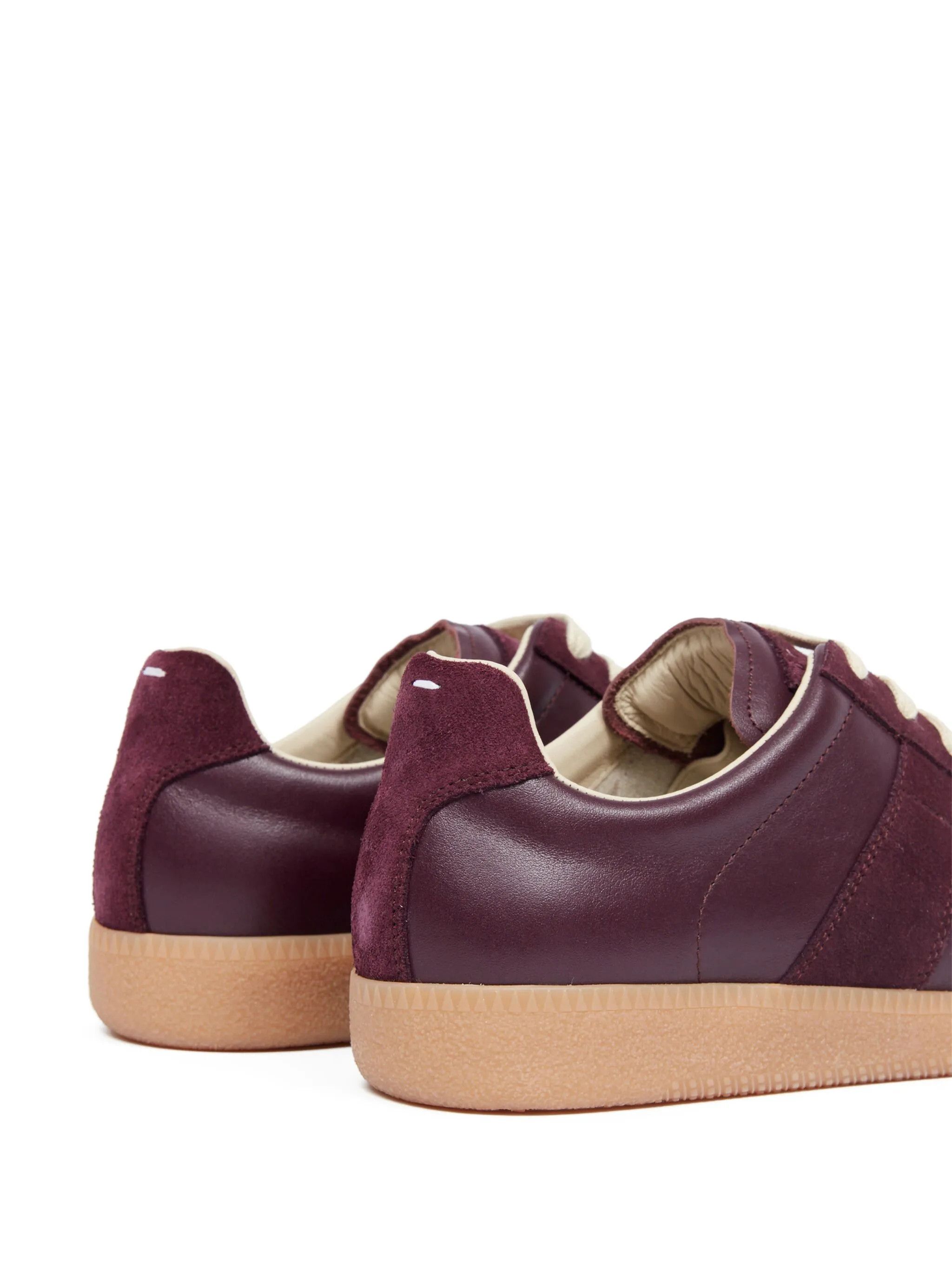 Maison Margiela o1w1db10725 Replica Low-Top Sneakers in Bordeaux Size US 5 / IT 35 - 5 Thumbnail