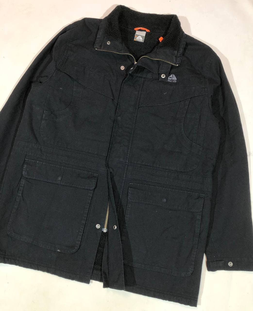 Nike ACG × Vintage NIKE ACG Vintage Sherpa Jacket Black Size US XL / EU 56 / 4 - 2 Thumbnail
