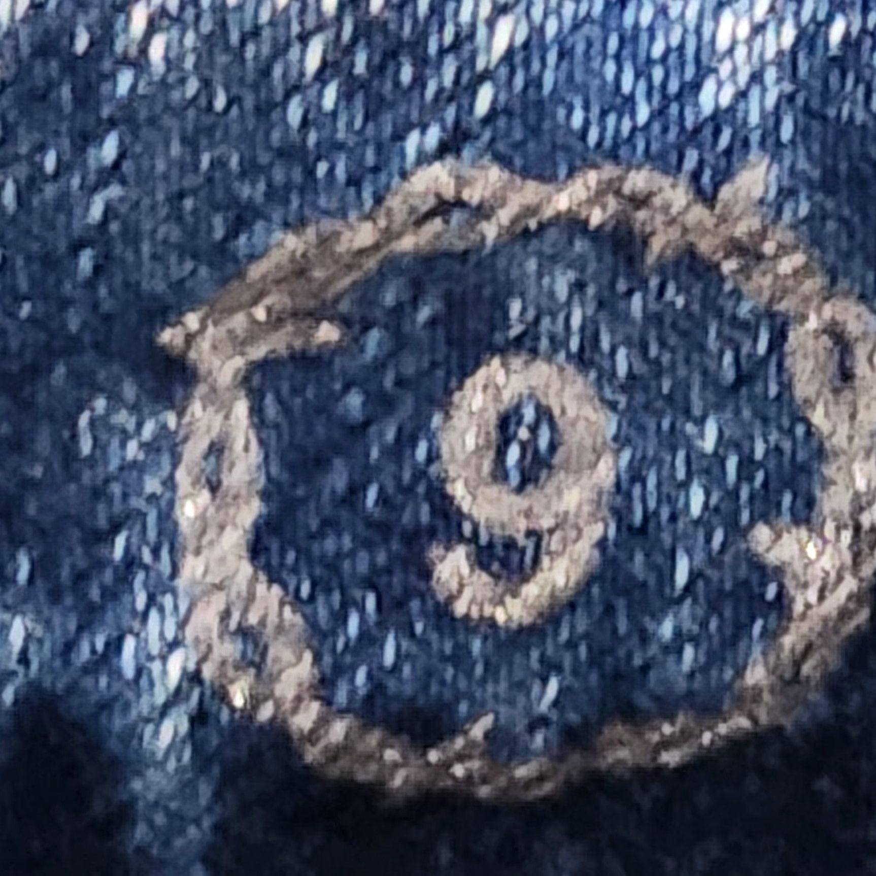 Denime Trinity Jeans Blue Denim 9 Regular Women Bootcut Rhinestone Embroidered Beaded Logo Studded Western Cowgirl Size 30" / US 8 / IT 44 - 4 Thumbnail