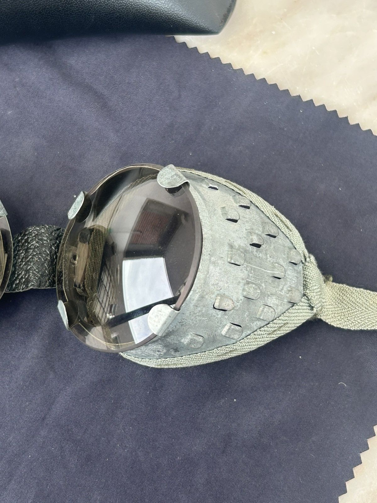 Vintage World War II Steam Punk Germany Goggle 30s - 40s Size ONE SIZE - 6 Thumbnail