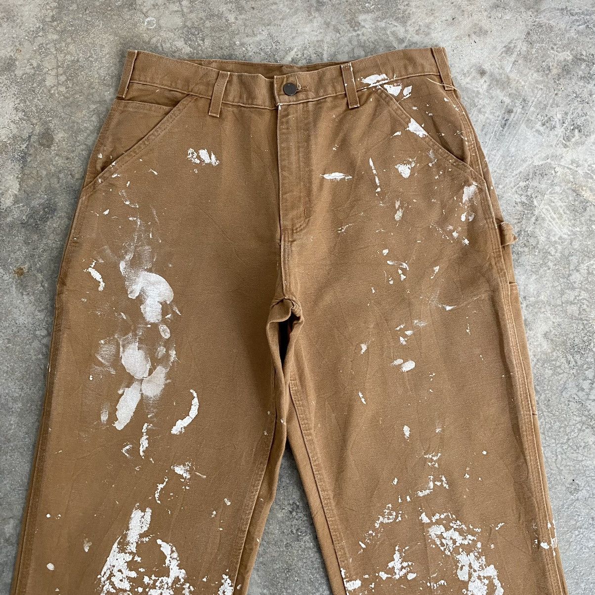 Carhartt Vintage Carhartt Faded Tan Splatter Painter Pants Size US 32 / EU 48 - 4 Thumbnail