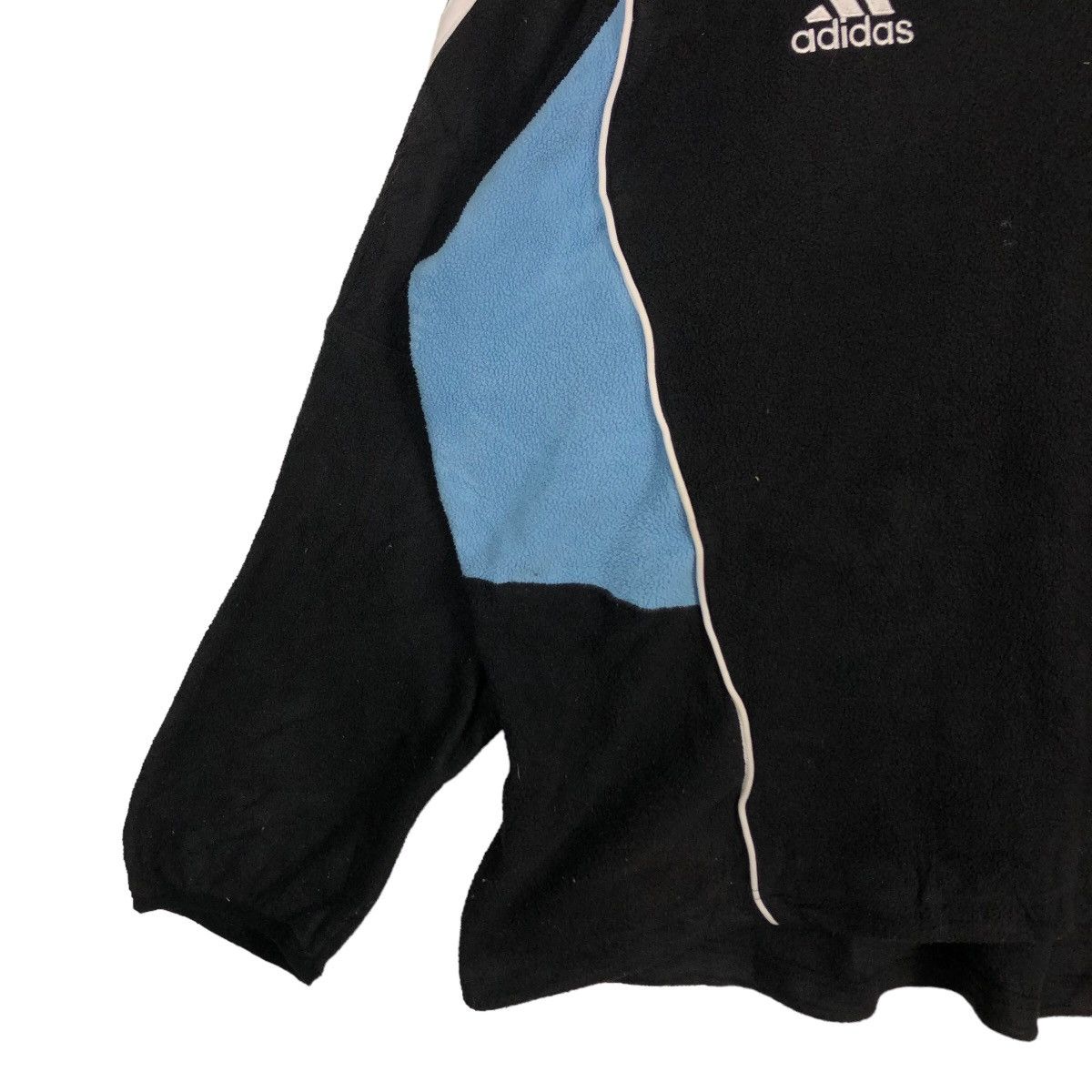 Adidas 🔥90’s Vintage Sweatshirt Long Sleeve Adidas All Black Rugby Size US L / EU 52-54 / 3 - 4 Thumbnail