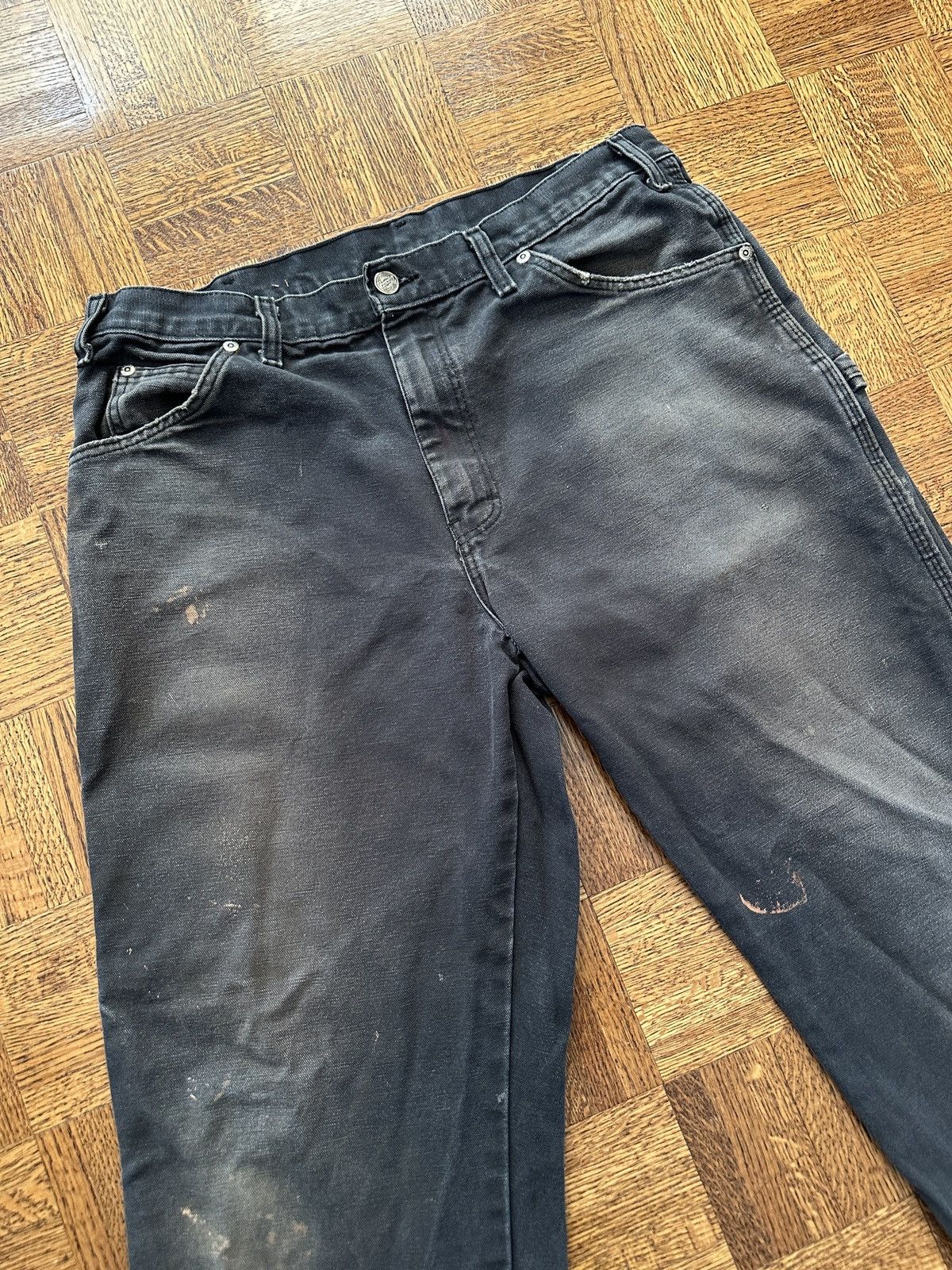 Dickies Vintage Y2K Dickies Faded Carpenter Canvas Work Pants Size US 34 / EU 50 - 4 Thumbnail