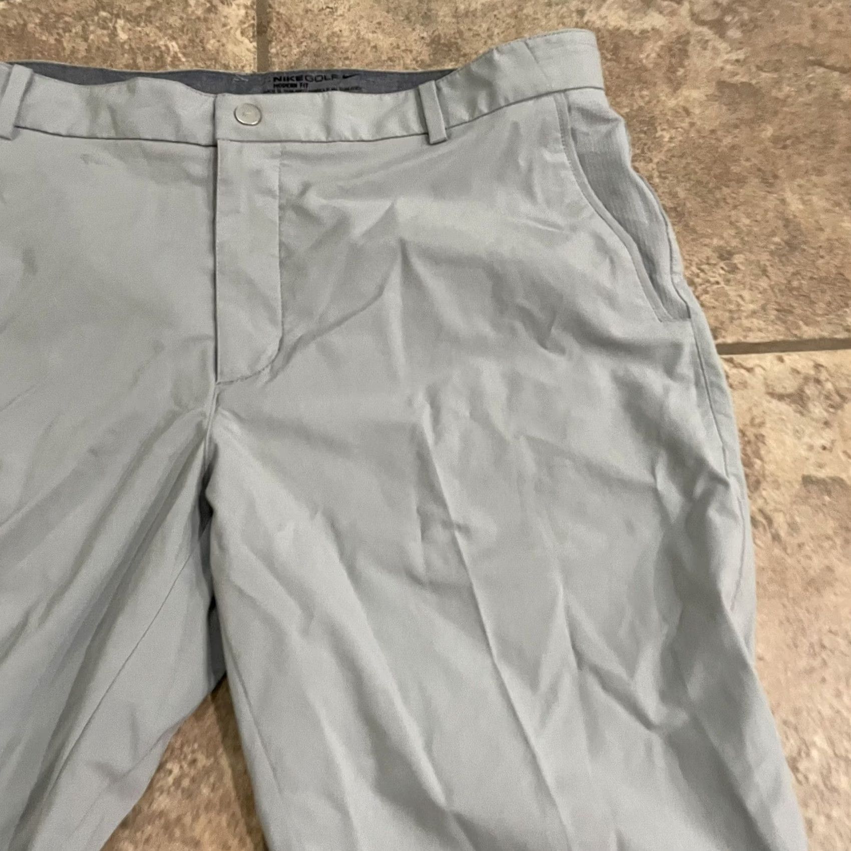 Vintage NikeGolf modern fit Dri-Fit gray pants Mens 36x30 Shirt? Size US 36 / EU 52 - 2 Thumbnail