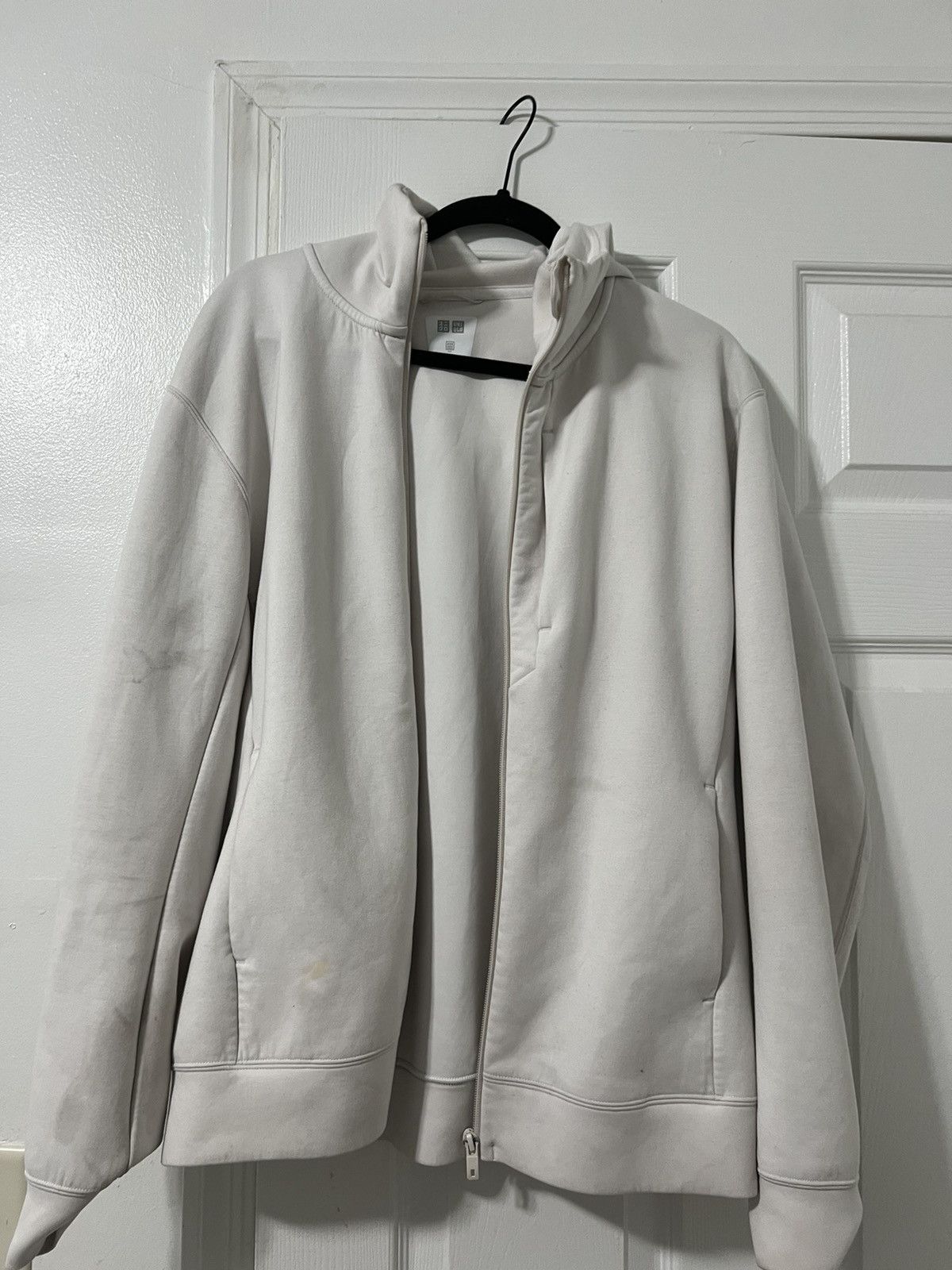 Uniqlo White Jacket zip up Size US M / EU 48-50 / 2 - 2 Thumbnail