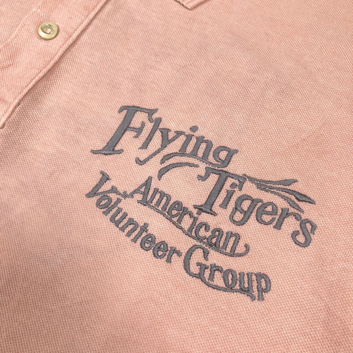 Avirex Vintage Avirex Flying Tigers Big Embroidered Logo Polo Size US XXL / EU 58 / 5 - 10 Thumbnail