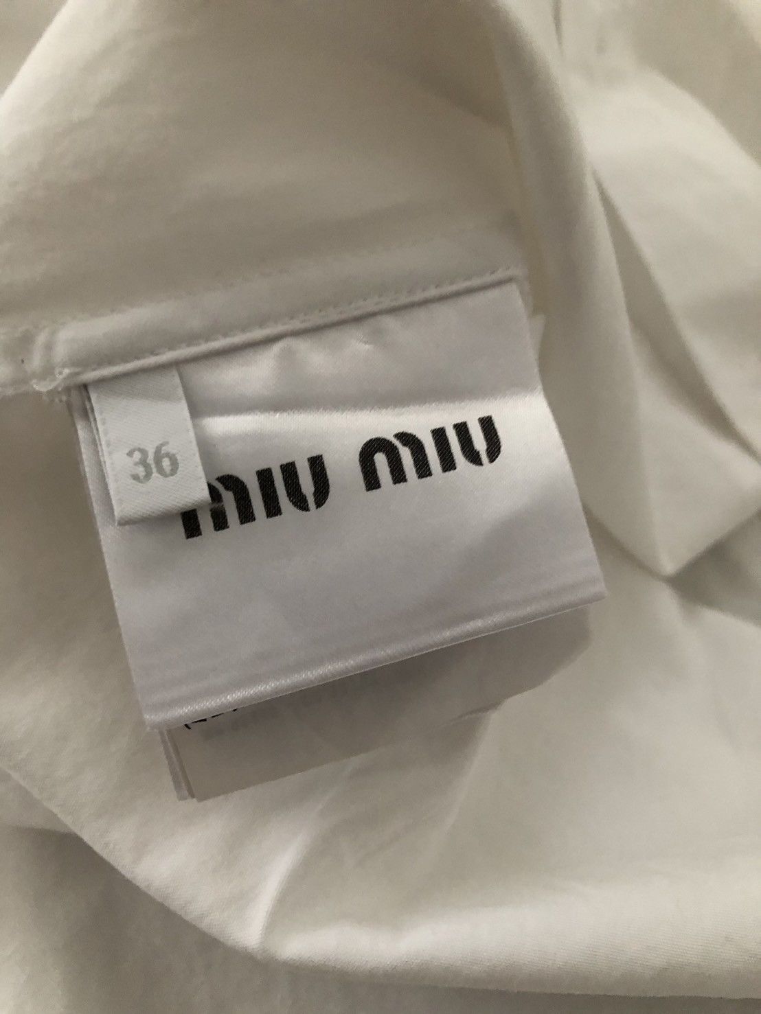 Miu Miu Miu Miu POPLIN SHIRT Size US S / EU 44-46 / 1 - 5 Thumbnail