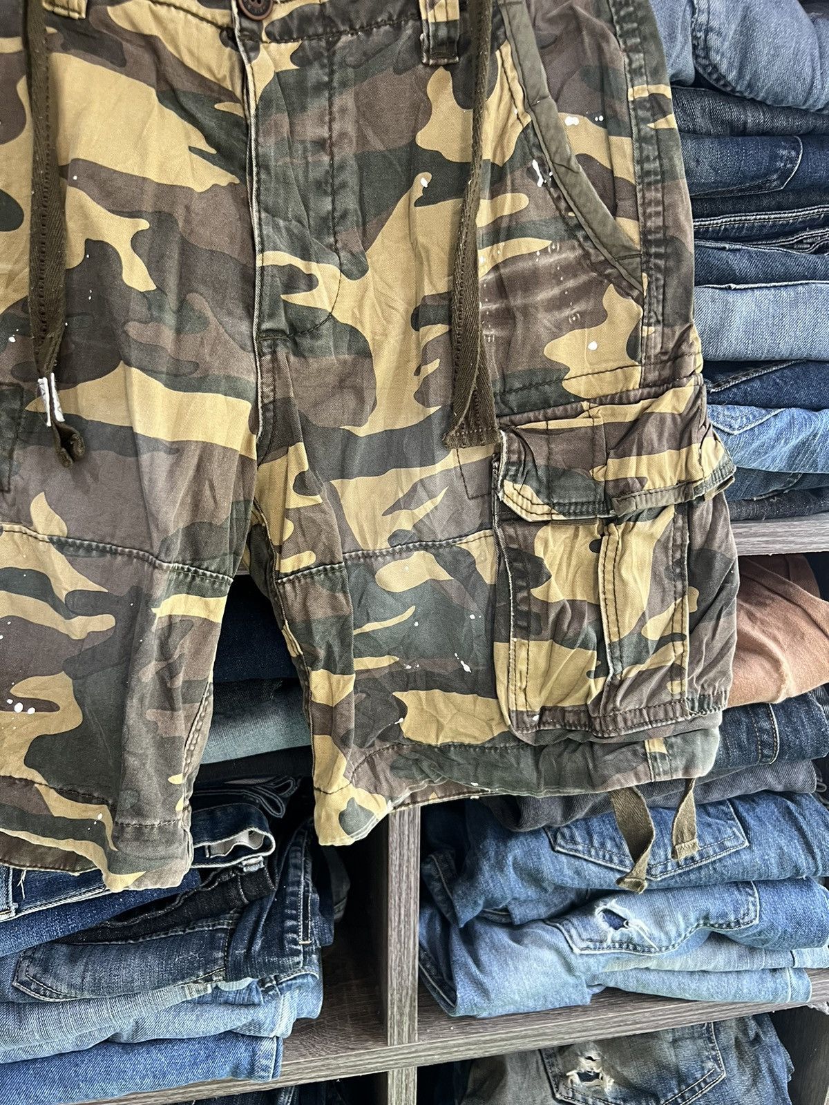 Abercrombie & Fitch 🔥Vintage Abercrombie & Fitch Camo Short Pant Cargo Size US 31 - 7 Thumbnail