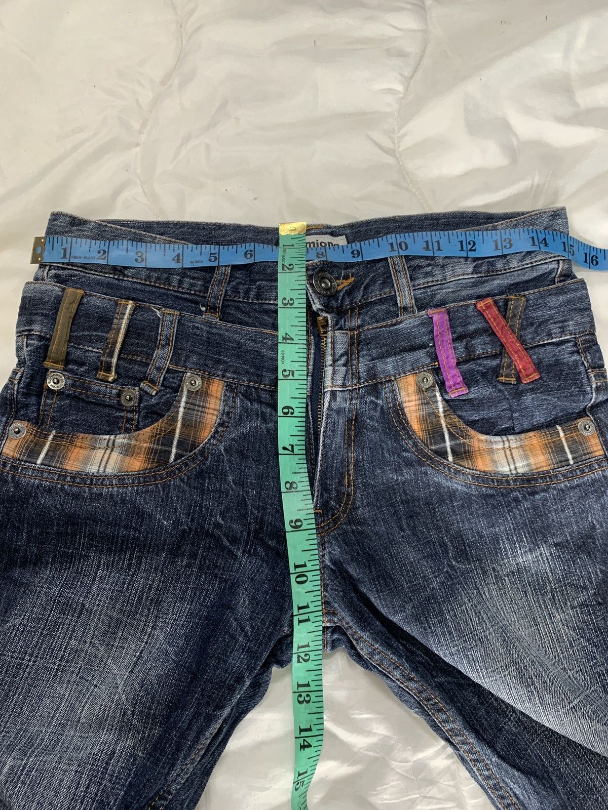 Japanese Brand Double waist sirmione nice faded. Size US 30 / EU 46 - 11 Thumbnail