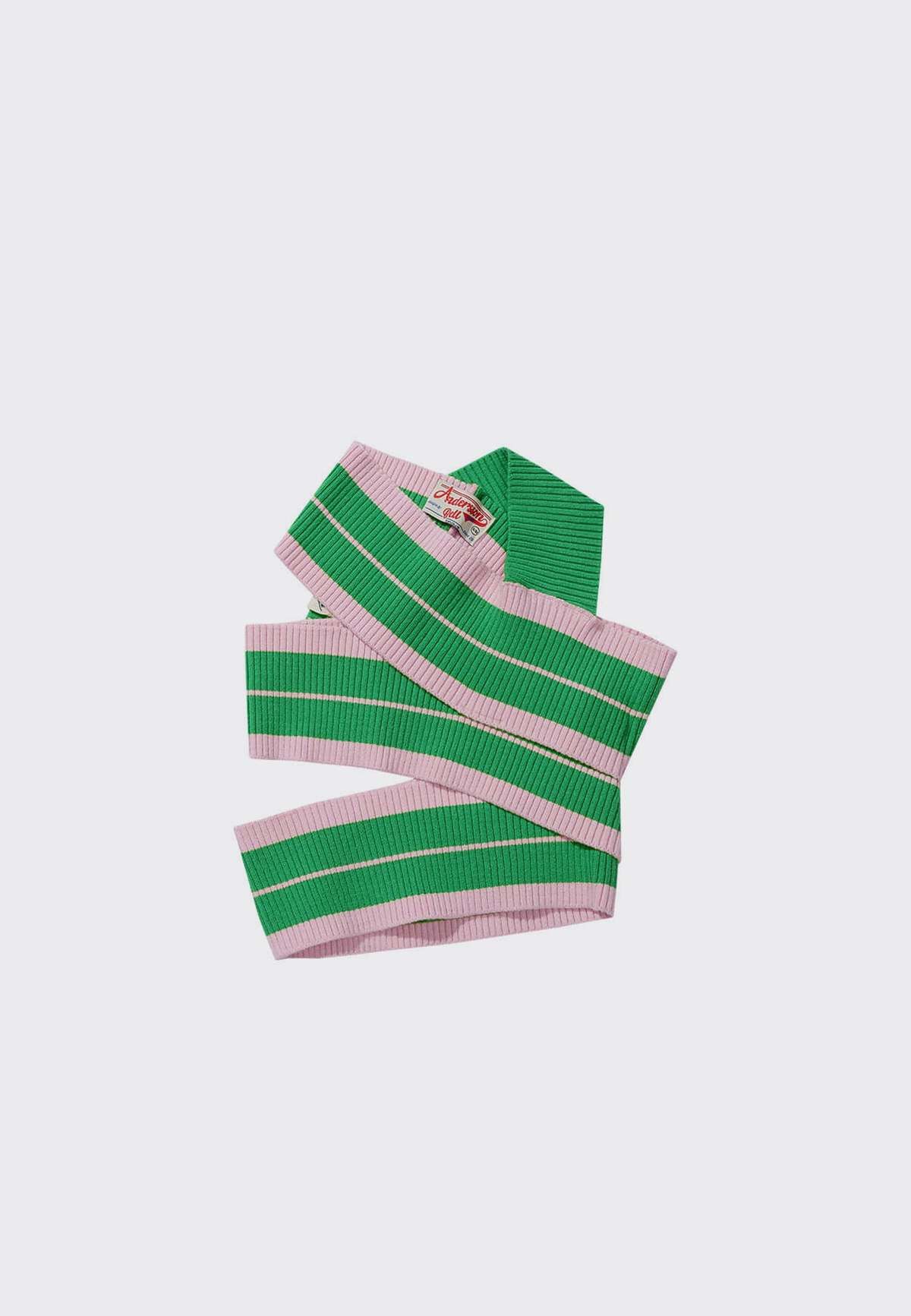 Andersson Bell o1mle1224 Sasha Rib Bandage Top in Green/White Size L / US 10 / IT 46 - 1 Thumbnail