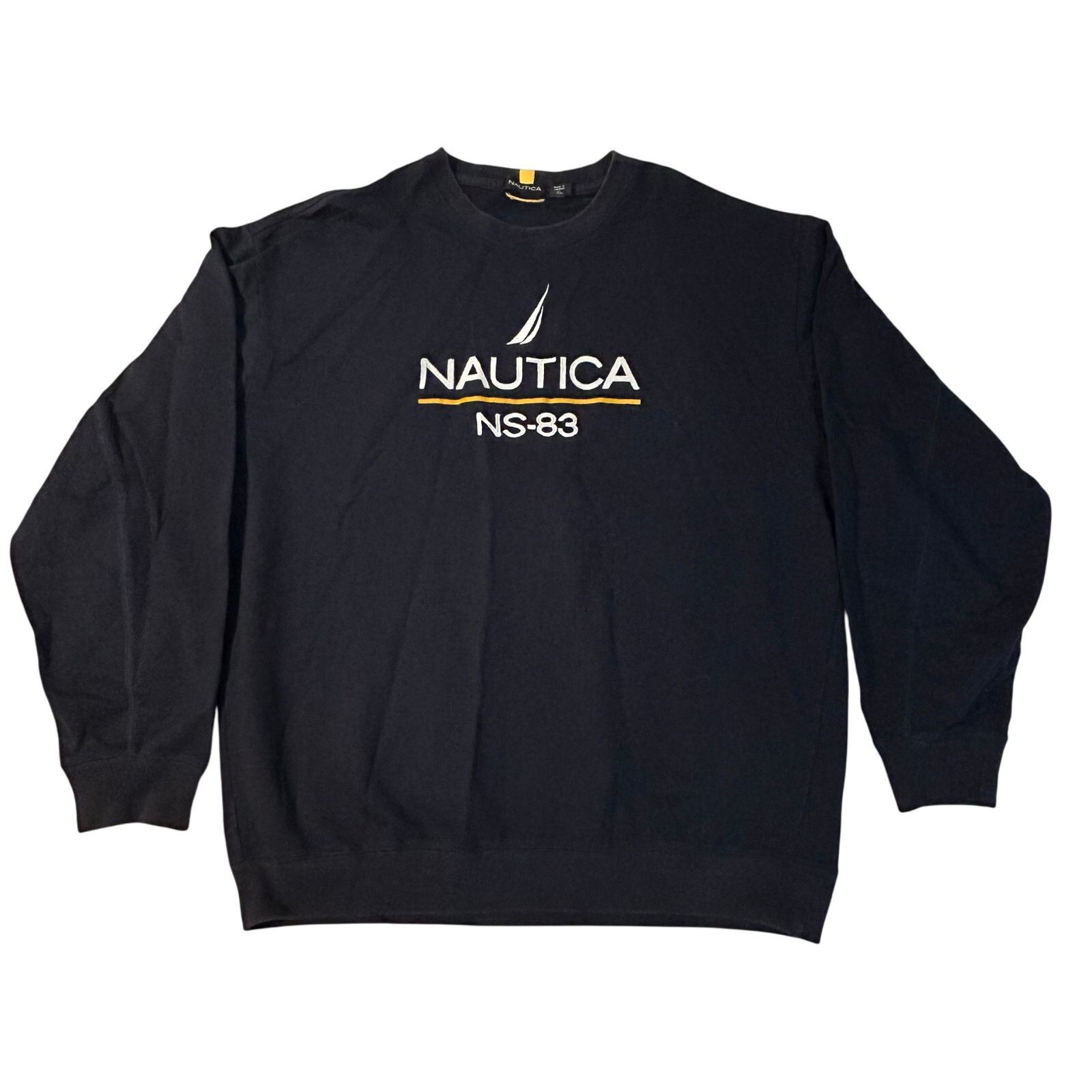 Nautica Y2K Nautica NS-83 Sailing Sweatshirt Adult XL Blue Crewneck Size US XL / EU 56 / 4 - 1 Thumbnail