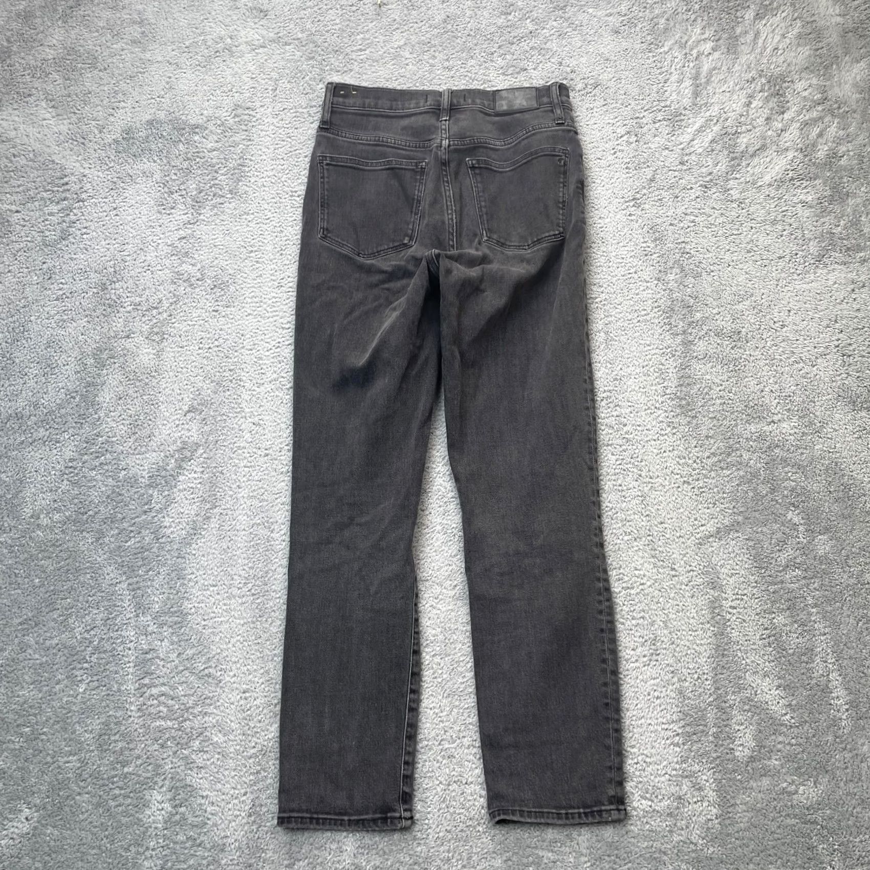 Madewell Madewell Jeans Womens 27 Tall Gray Straight Leg Classic Fit Denim Cotton Stretch Jeans 5-Pocket Design Button Zipper Logo Size 28" / US 6 / IT 42 - 2 Thumbnail