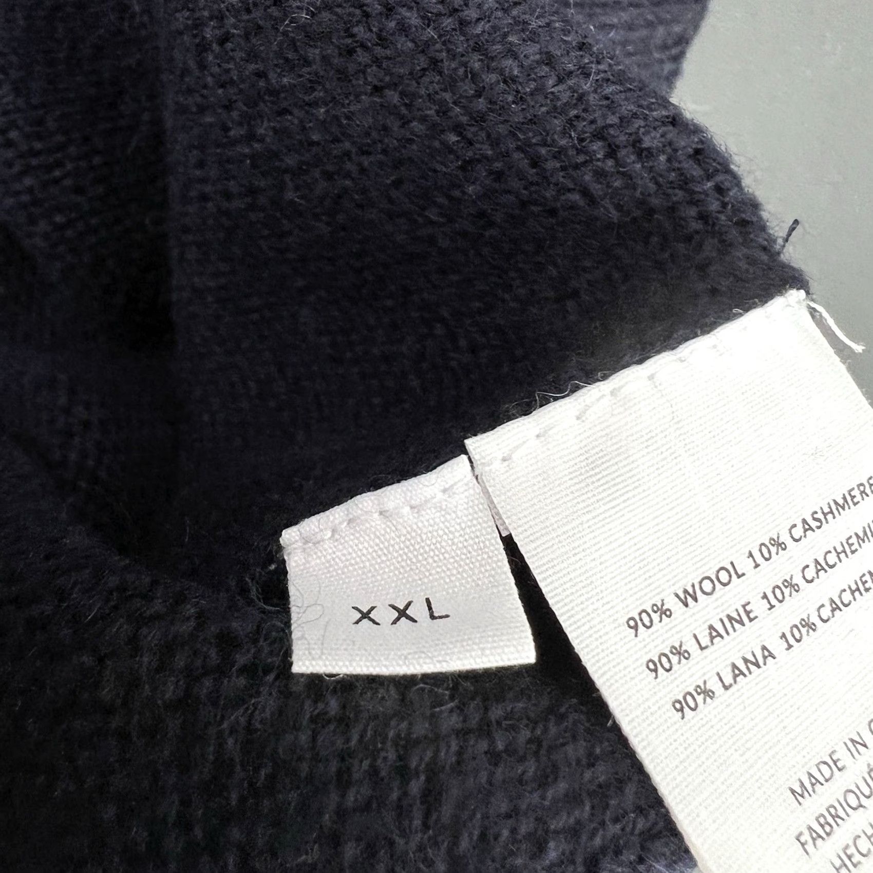 NAADAM Nadaam Men’s Lightweight Cashmere Wool Roll Neck Sweater 2XL Navy Blue Size US XXL / EU 58 / 5 - 5 Thumbnail