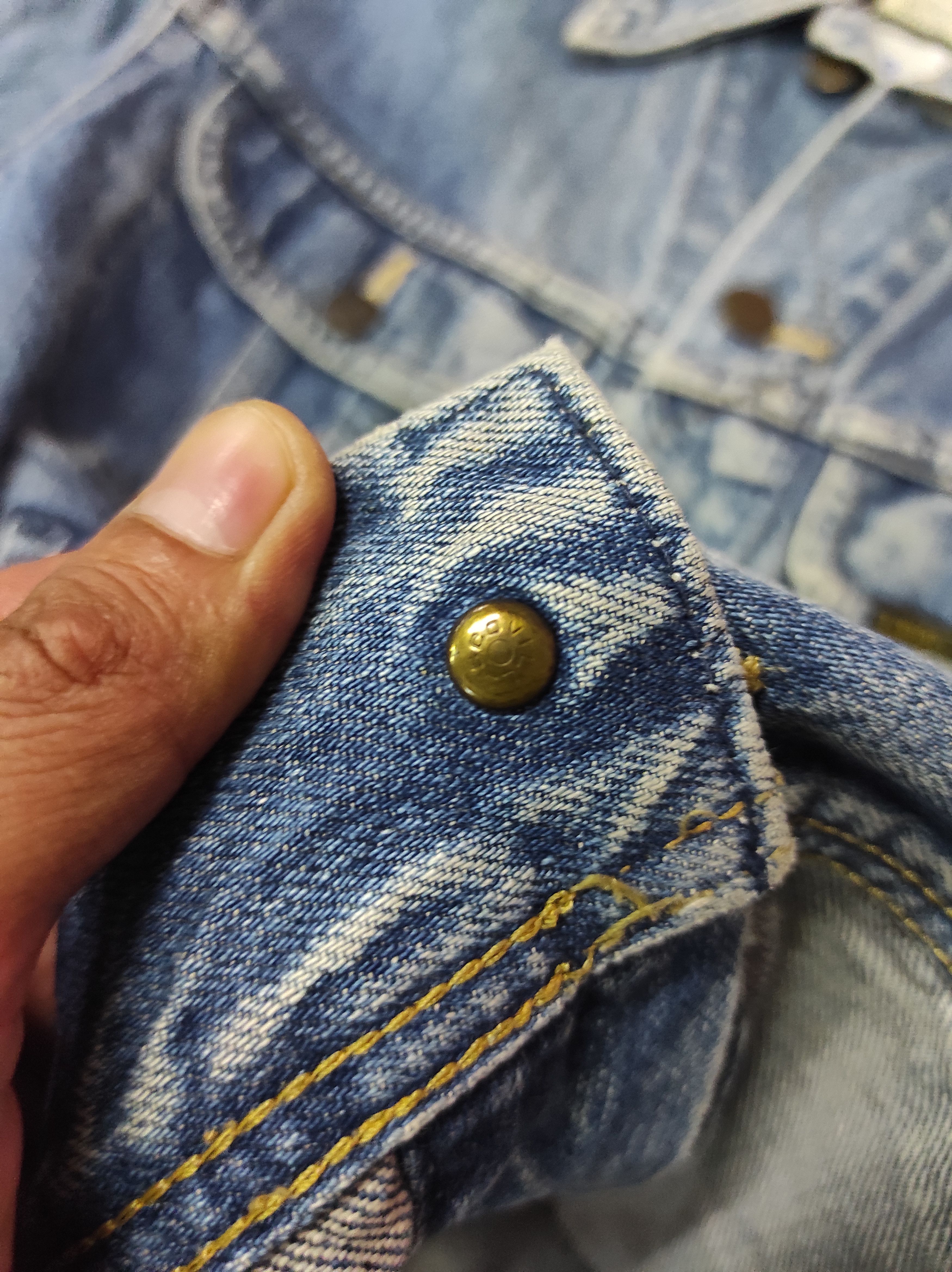 Lee × Vintage LEE RIDERS USA 70'S SCOVIL DENIM TRUCKER JACKET DISTRESSED Size US M / EU 48-50 / 2 - 6 Thumbnail