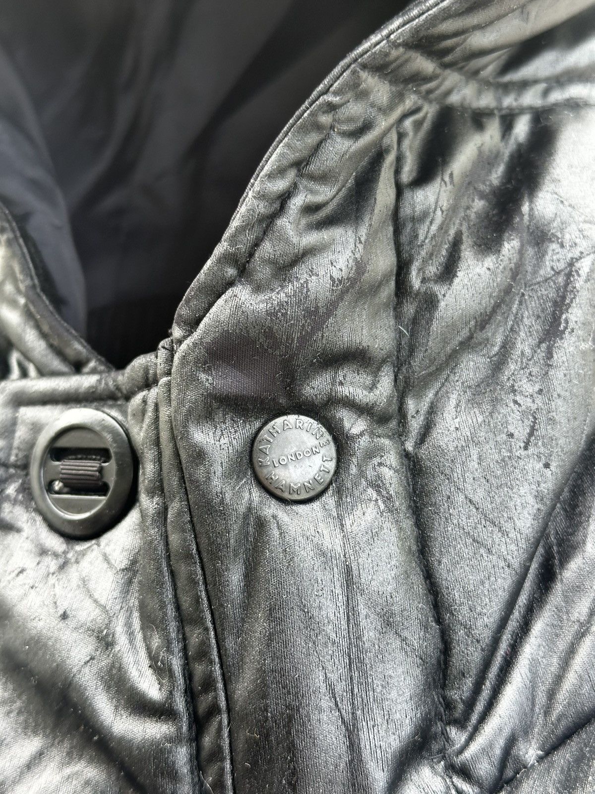 Katharine Hamnett London Kathrine Hamnett Waxed Puffer Jacket Size US M / EU 48-50 / 2 - 7 Thumbnail