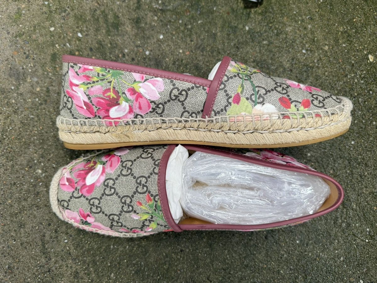 Gucci Authentic ✨Gucci✨GG Blooms Floral Print Supreme Espadrilles Size US 7 / IT 37 - 5 Thumbnail