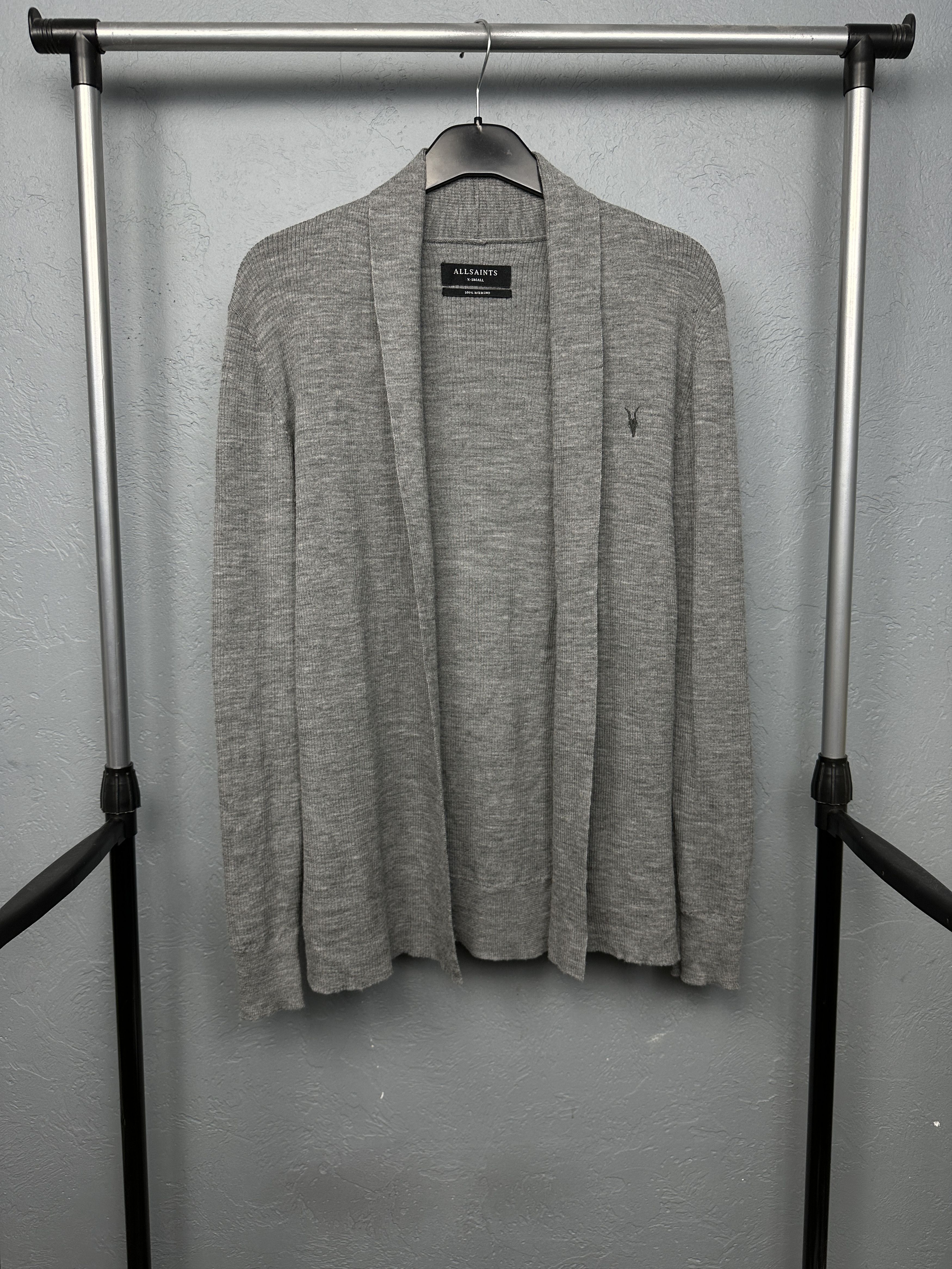 Allsaints Allsaints Mens Mode Merino Wool Open Cardigan Sweater Size US XS / EU 42 / 0 - 1 Thumbnail