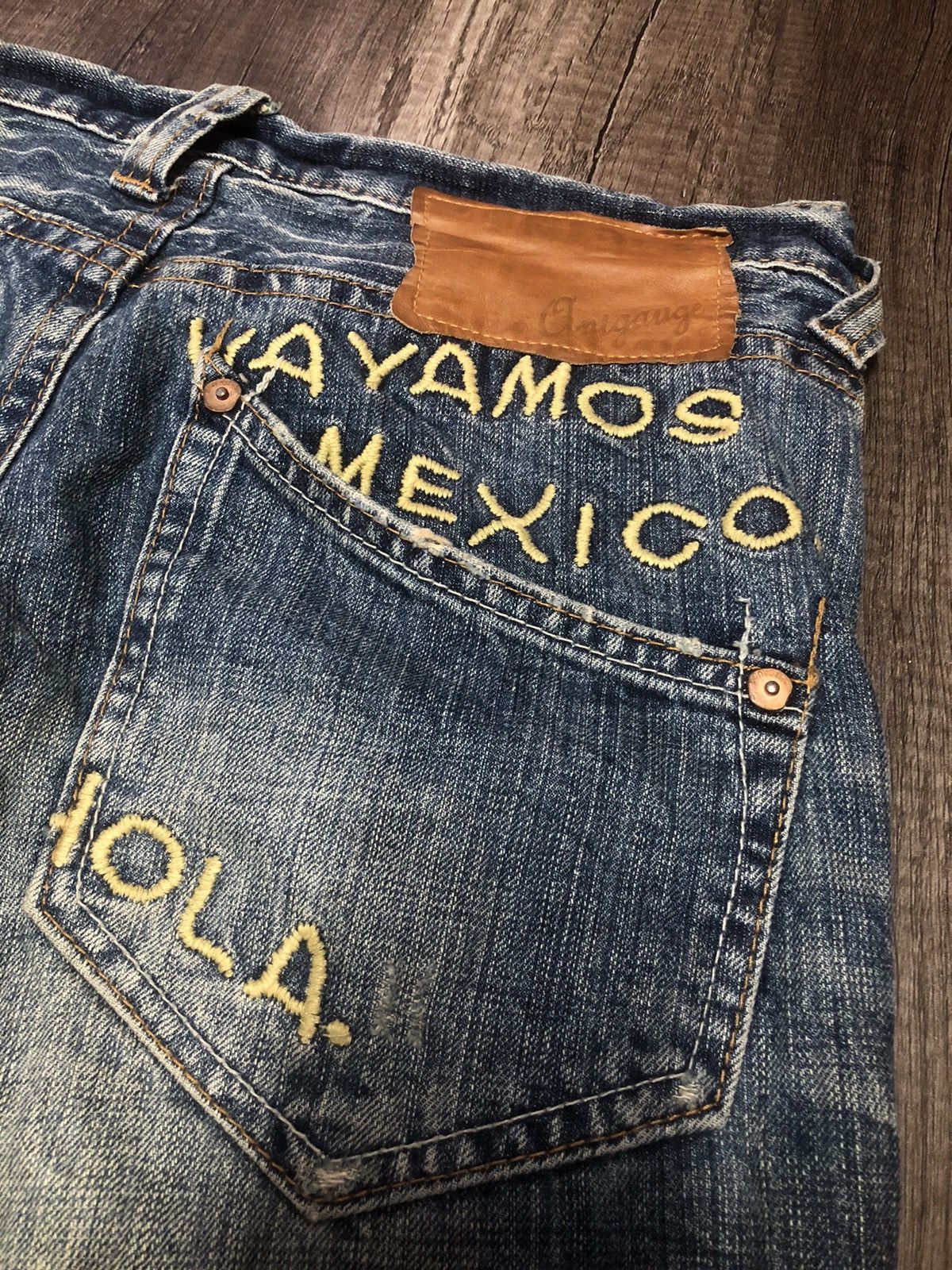 Japanese Brand × Vintage VINTAGE ANTGAUGE VAYAMOS MEXICO JEANS RARE DESIGN (UNISEX) Size US 29 - 20 Thumbnail