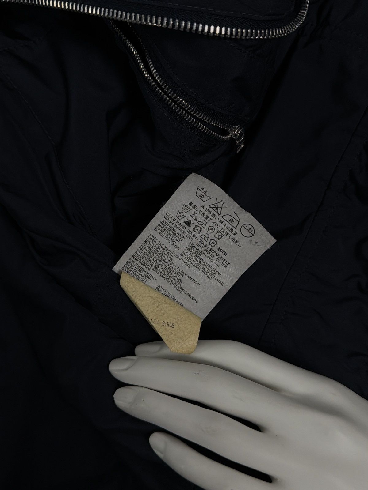 Prada Prada A/W2005 Distressed Indigo Nylon Lining Denim Jacket Size US L / EU 52-54 / 3 - 14 Thumbnail