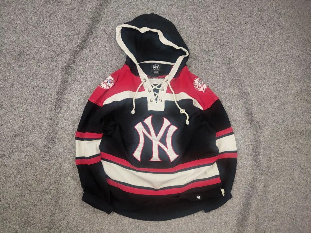New York Yankees New York Yankees '47 Superior Lacer Pullover Hoodie Supreme Size US M / EU 48-50 / 2 - 1 Thumbnail