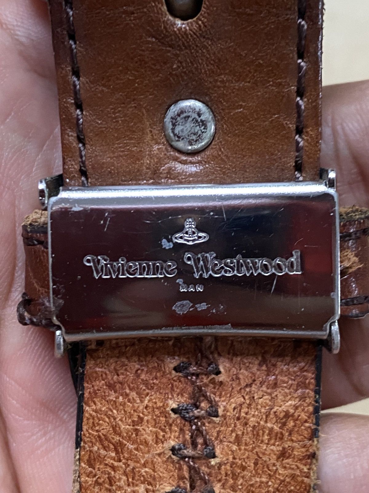 Vivienne Westwood Vivienne Westwood leather logo belt Size ONE SIZE - 6 Thumbnail