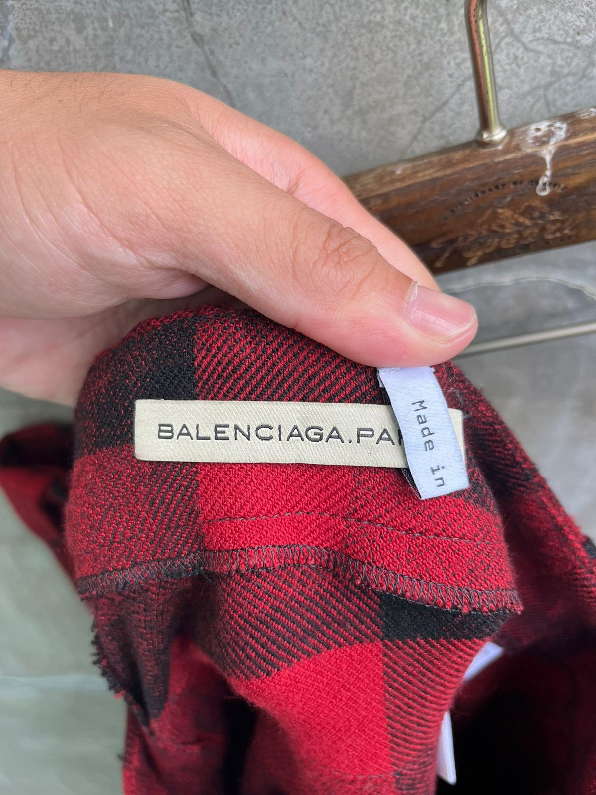 Balenciaga Plaid Wool Pants Size US 33 - 6 Thumbnail