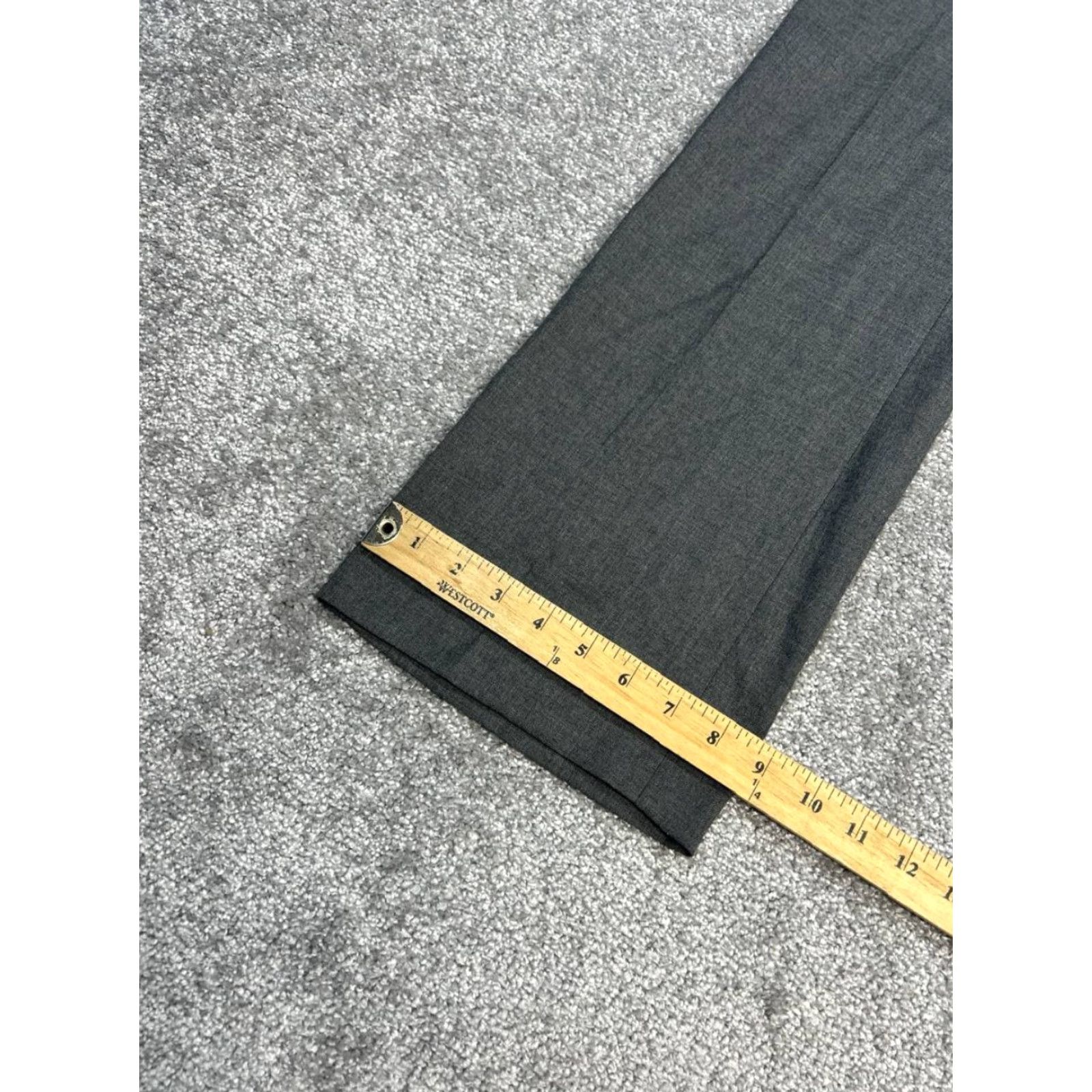 J.Crew J. Crew Super 120s Dress Pants Womens 0 Gray City Fit Mid Rise Bootcut Leg New Size 25" / US 0 / IT 36 - 3 Thumbnail