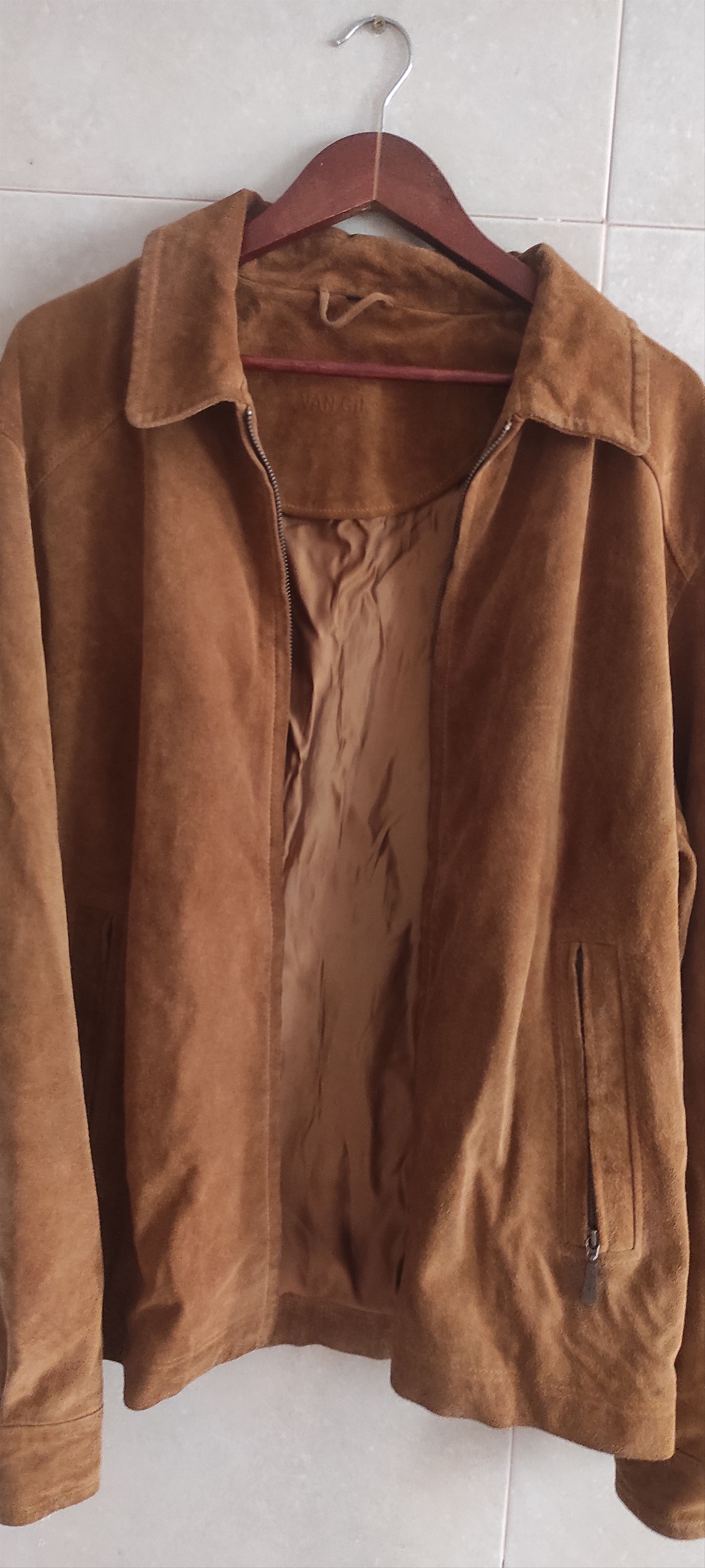 Van Gils Van Gils Suede Leather Men's Winter zipped Classic Jacket Size US XXL / EU 58 / 5 - 24 Thumbnail