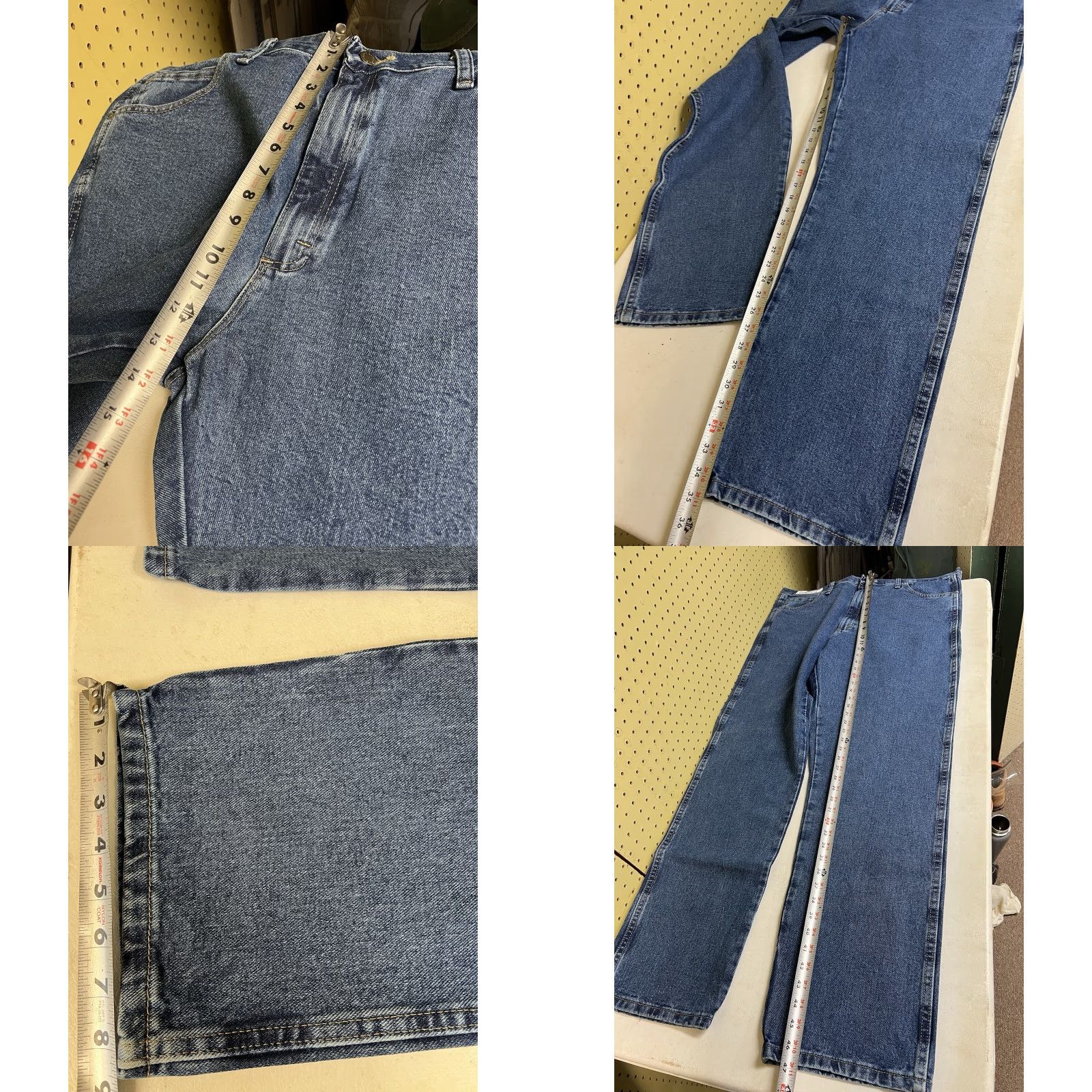 Wrangler Wrangler Jeans Denim 40x36 Men Grey Indigo Relaxed Straight Lined 35001 Rugged Wear 40 Regular Inseam 36 Straight Brand: Wrangler Size US 40 / EU 56 - 8 Thumbnail