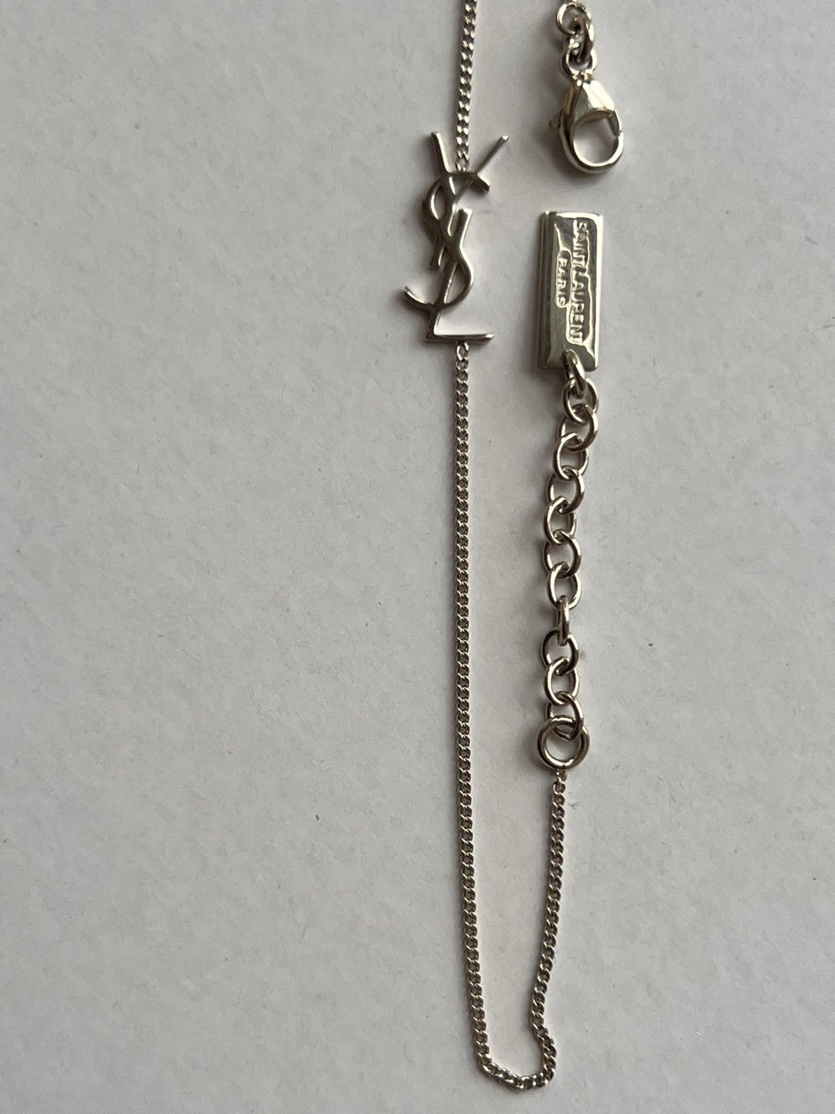 Yves Saint Laurent Saint Laurent Cassandre Charm Bracelet – Palladium YSL logo Size ONE SIZE - 10 Thumbnail