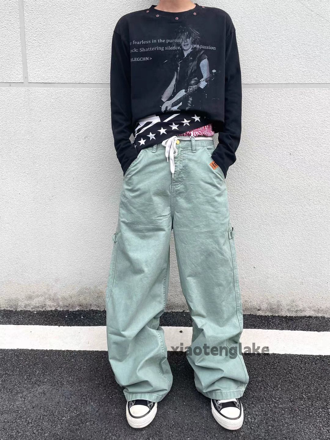 Designer Unisex outdoor utility loose baggy skate hiphop pants Size US 30 / EU 46 - 3 Thumbnail