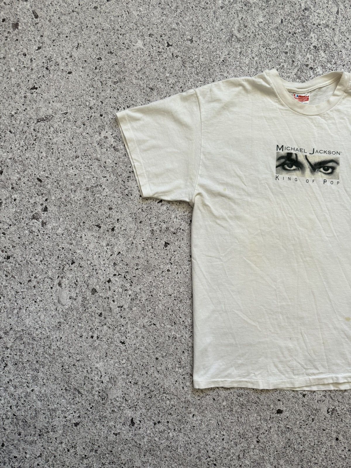 Band Tees × Michael Jackson Vintage 1992 Michael Jackson King Of Pop Tour Eyes T-Shirt Size US XL / EU 56 / 4 - 4 Thumbnail