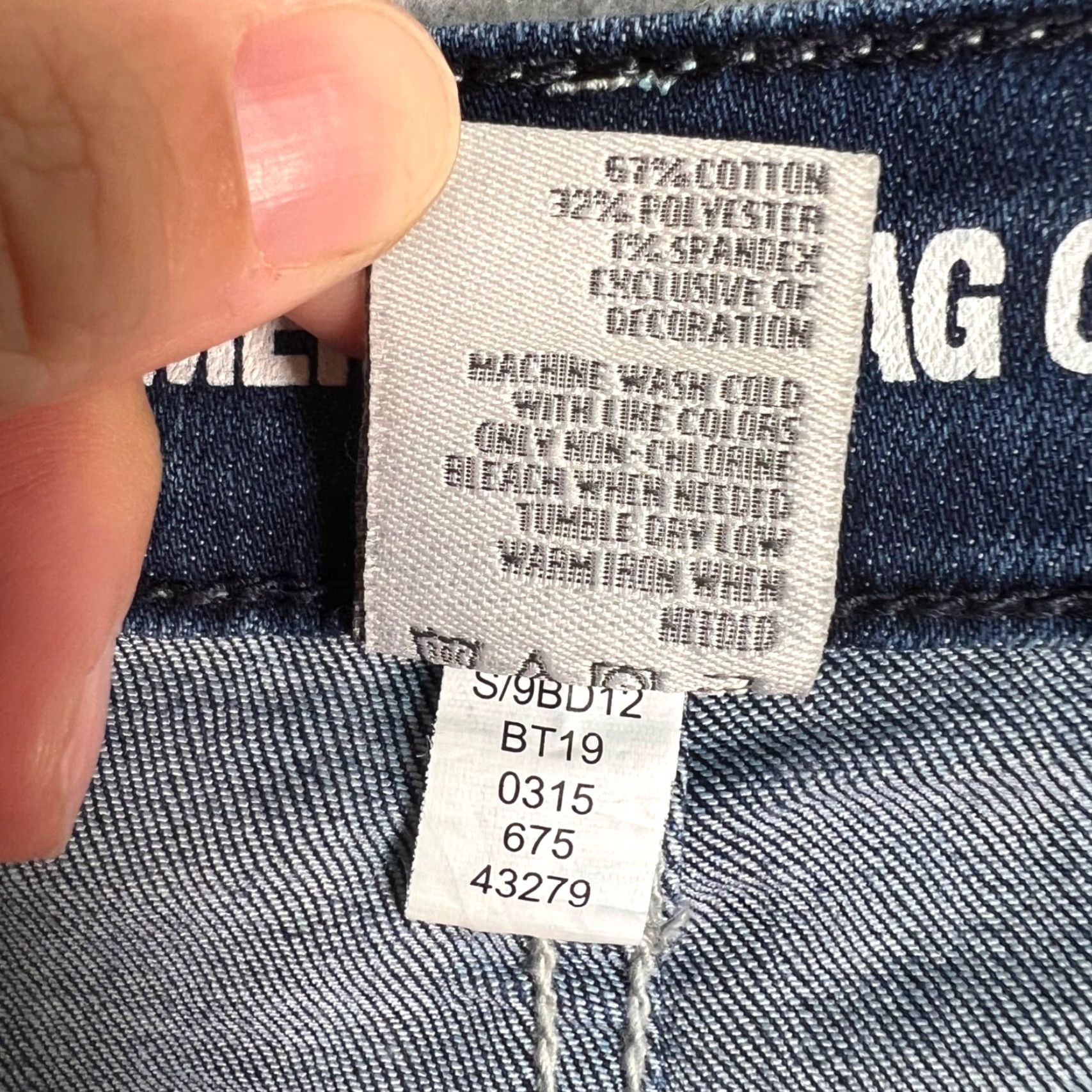 Vintage VINTAGE American Rag Cie Womens Jeans Skinny Distressed Blue High-Rise Button Fly 7 Mens? Size 28" / US 6 / IT 42 - 4 Thumbnail