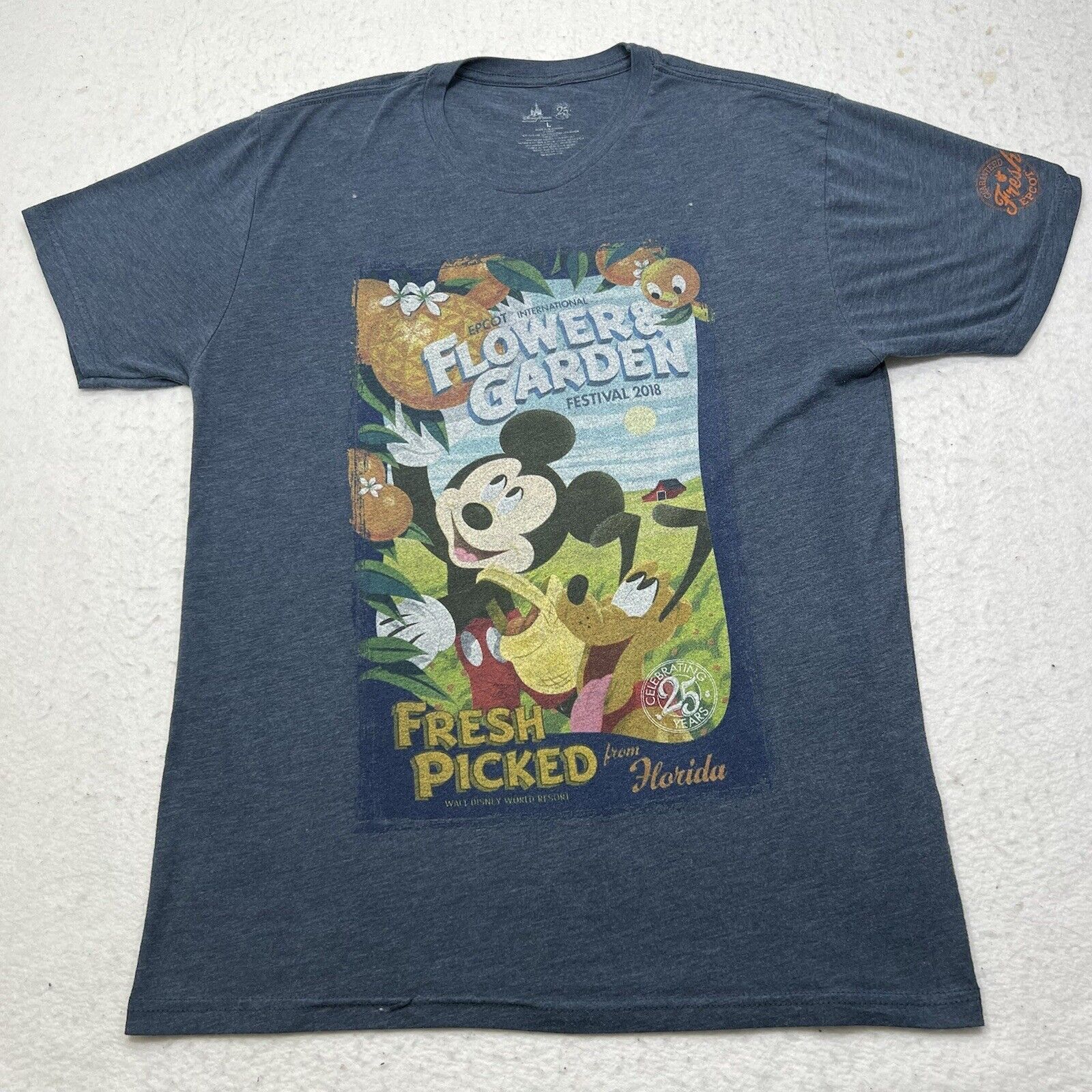 Disney Disney Parks Epcot Flower & Garden Festival 25 Years T Shirt Size US L / EU 52-54 / 3 - 1 Thumbnail