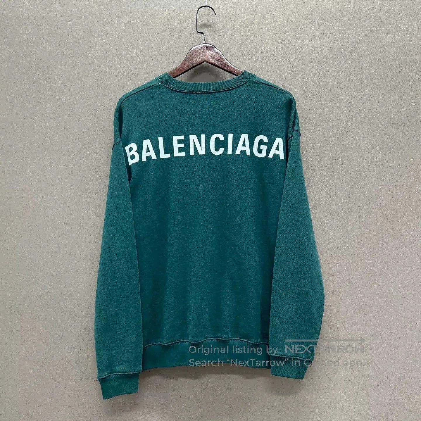 Balenciaga Balenciaga Green Logo Hoodie. Size US M / EU 48-50 / 2 - 2 Thumbnail