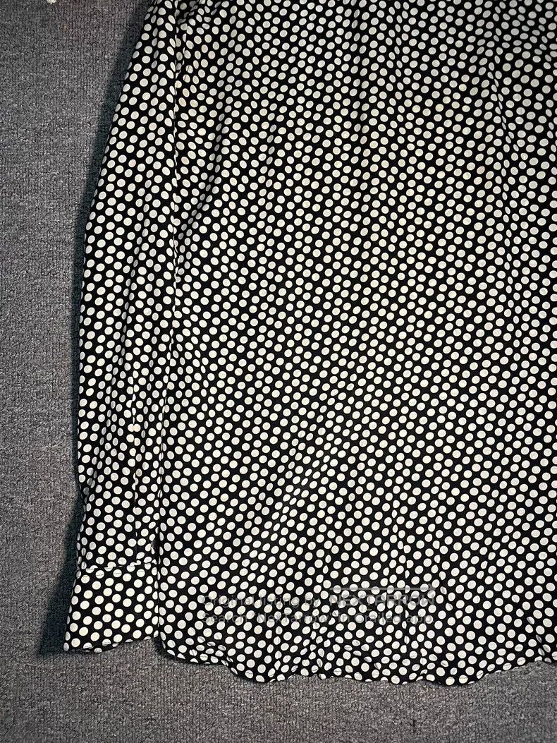 Saint Laurent Paris Saint Laurent Paris Black and White Polka Dot Silk Shirt Size XS / US 0-2 / IT 36-38 - 5 Thumbnail