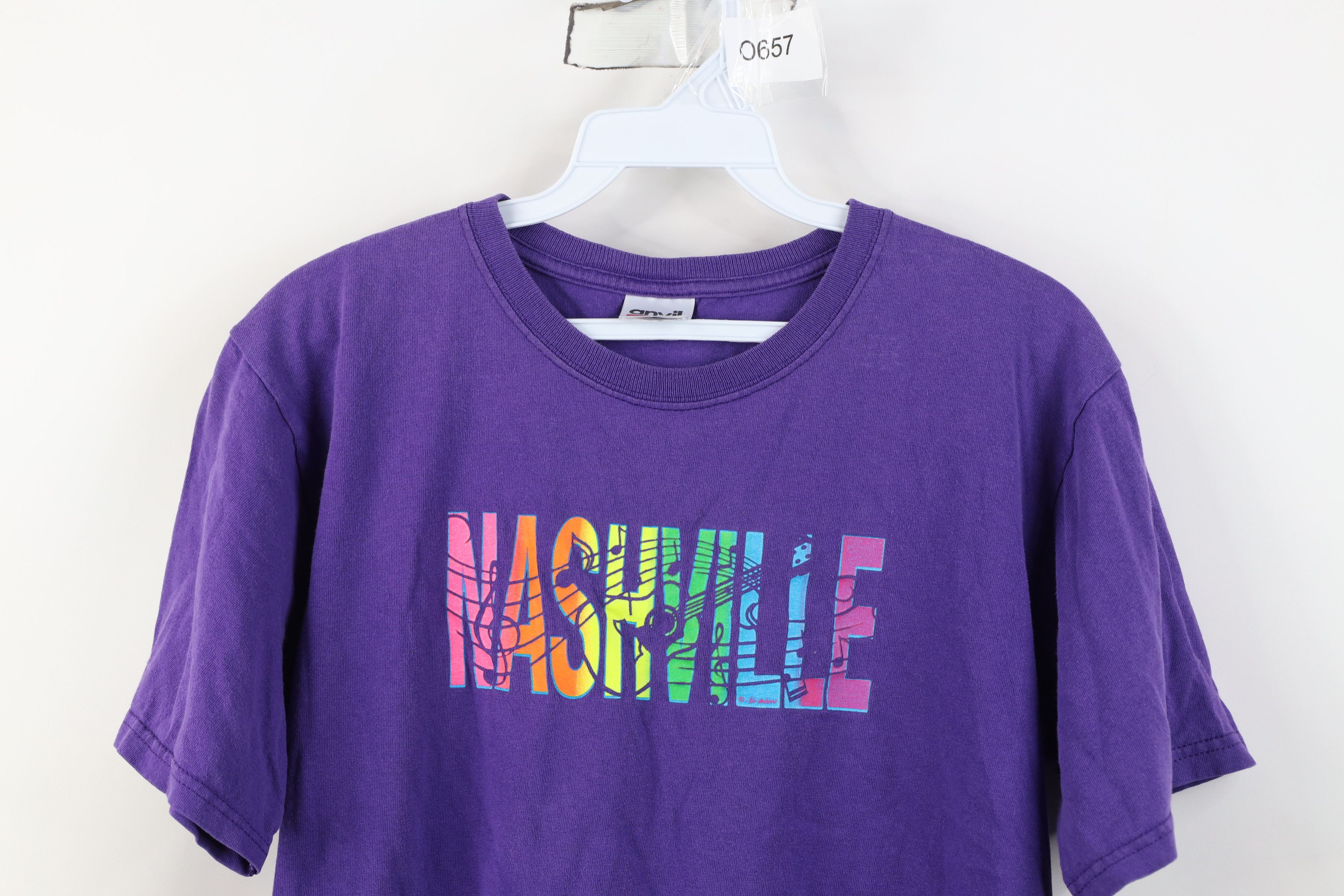 Vintage Vintage 90s Streetwear Nashville Country Rainbow T-Shirt Size S / US 4 / IT 40 - 2 Thumbnail