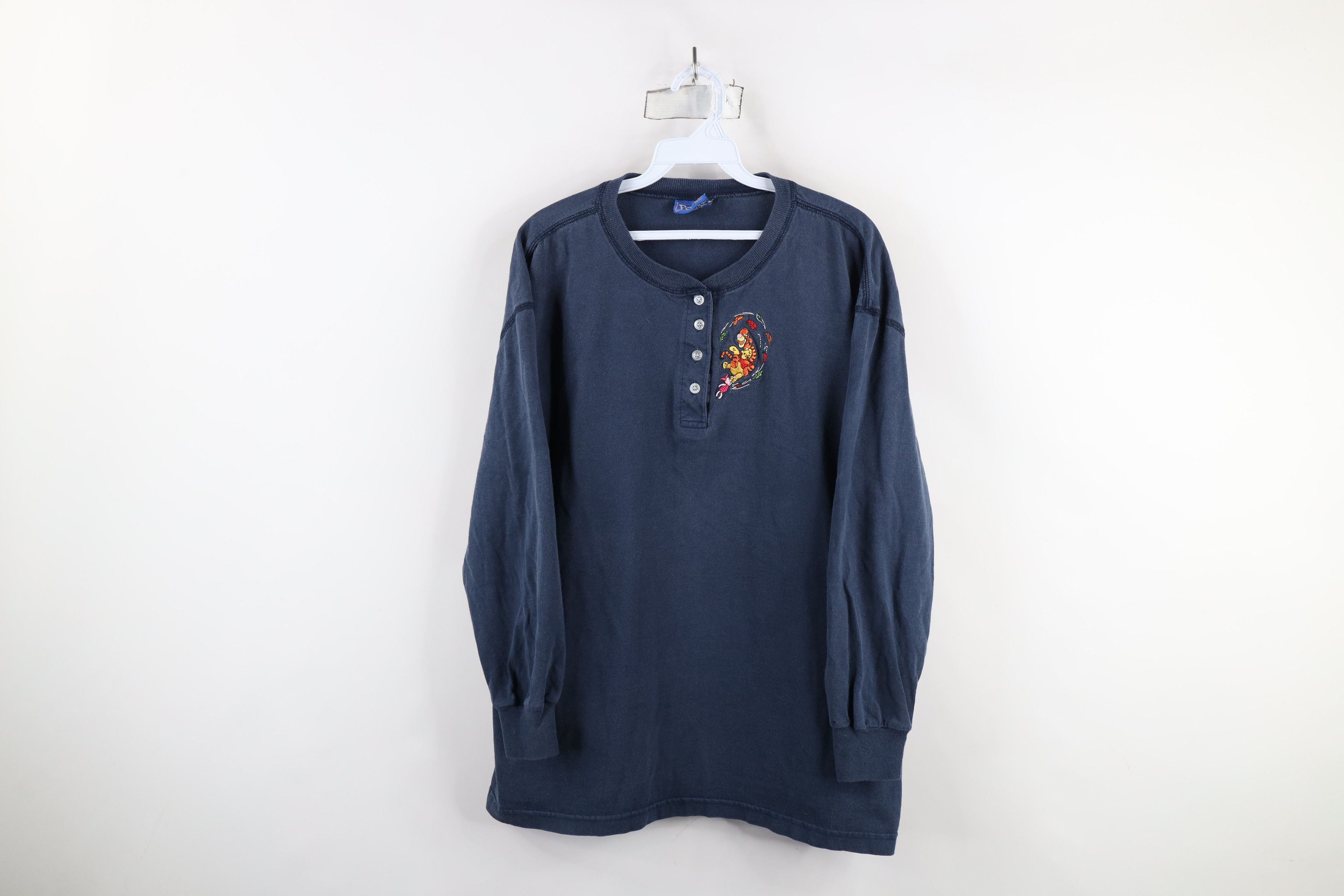 Disney × Vintage Vintage 90s Disney Winnie the Pooh Long Sleeve T-Shirt Size XXL / US 16-18 / IT 52-54 - 1 Thumbnail