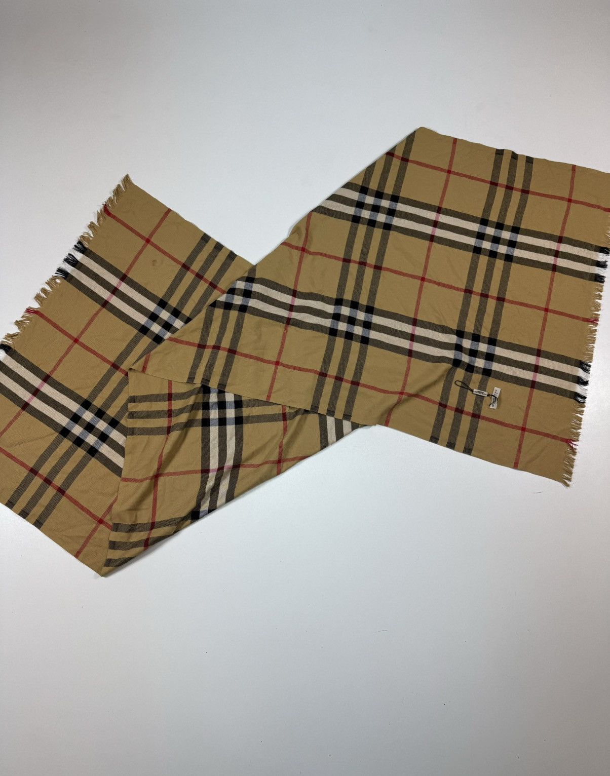 Burberry × Vintage vintage 90s scraf burberry cage Size ONE SIZE - 3 Thumbnail