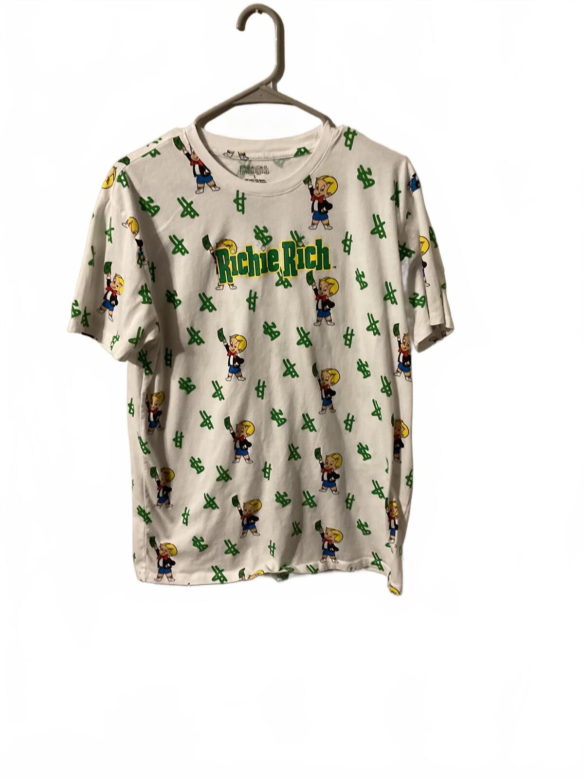 Other Richie Rich Graphic T-Shirt with Dollar Sign Print Size ONE SIZE - 1 Thumbnail