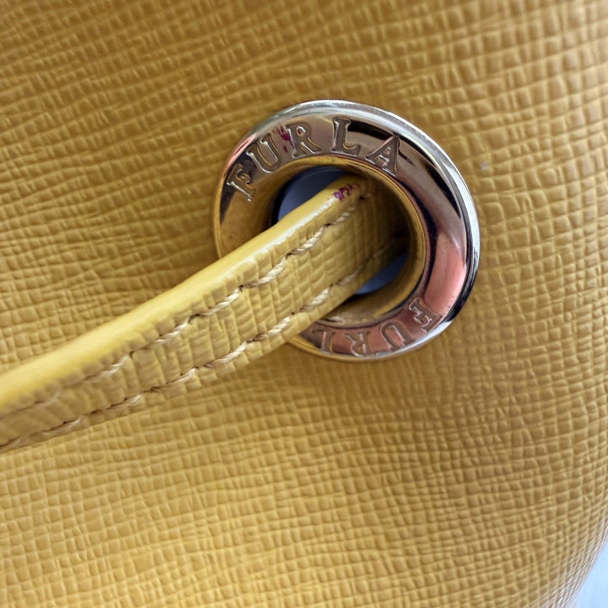 Furla Yellow Stacy S Bucket Bag with Detachable Pouch Size ONE SIZE - 6 Thumbnail