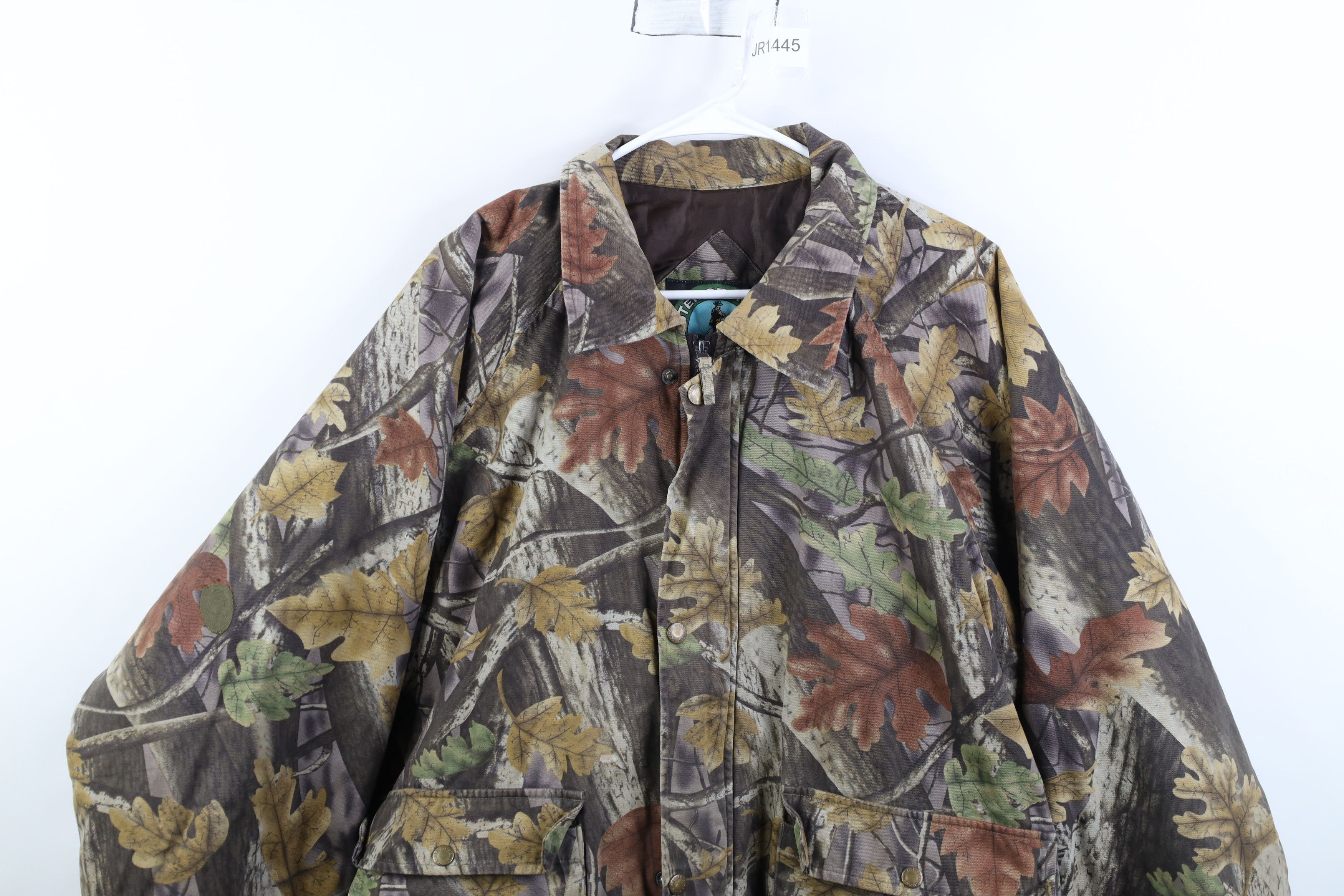 Vintage Vintage 90s Streetwear Camouflage Quilted Bomber Jacket Size US XL / EU 56 / 4 - 2 Thumbnail