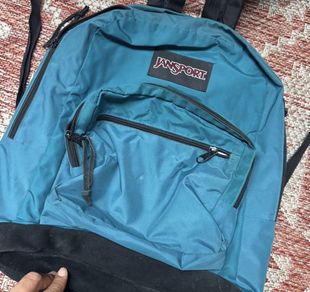 Jansport Vintage Jansport Teal backpack Seattle map retro bag Size ONE SIZE - 2 Thumbnail