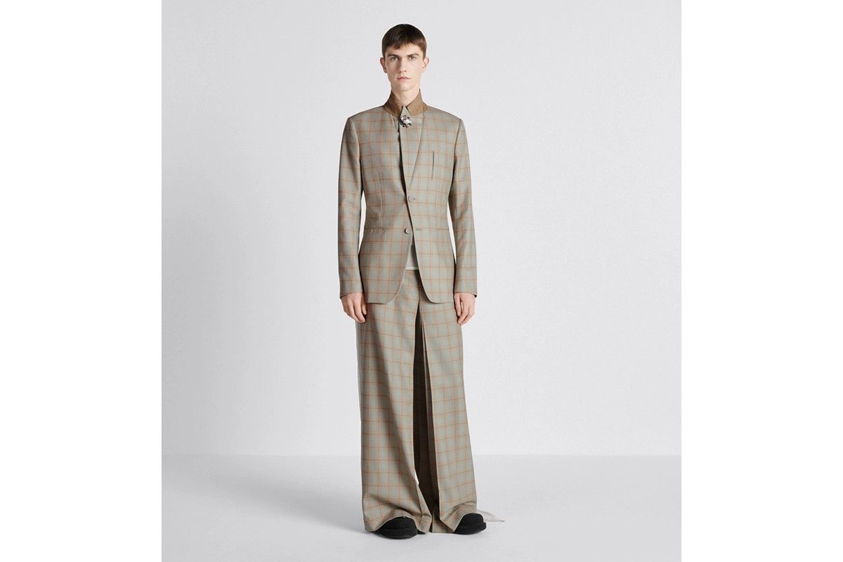 Dior o1bcso1str1124 Wide-Leg Pants in Beige Size US 26 / EU 42 - 4 Thumbnail
