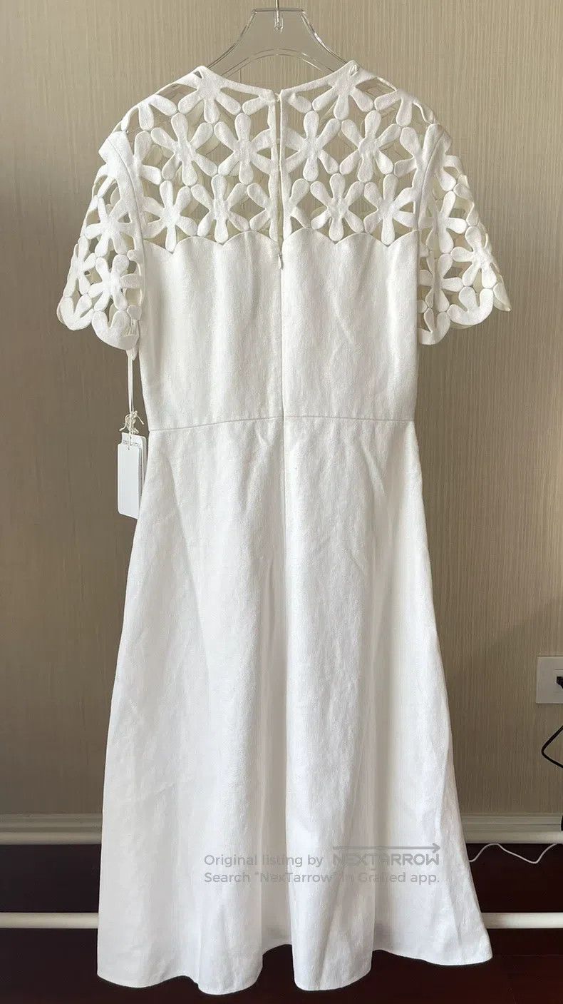 Valentino Valentino Openwork carved pure white dress Size S / US 4 / IT 40 - 5 Thumbnail